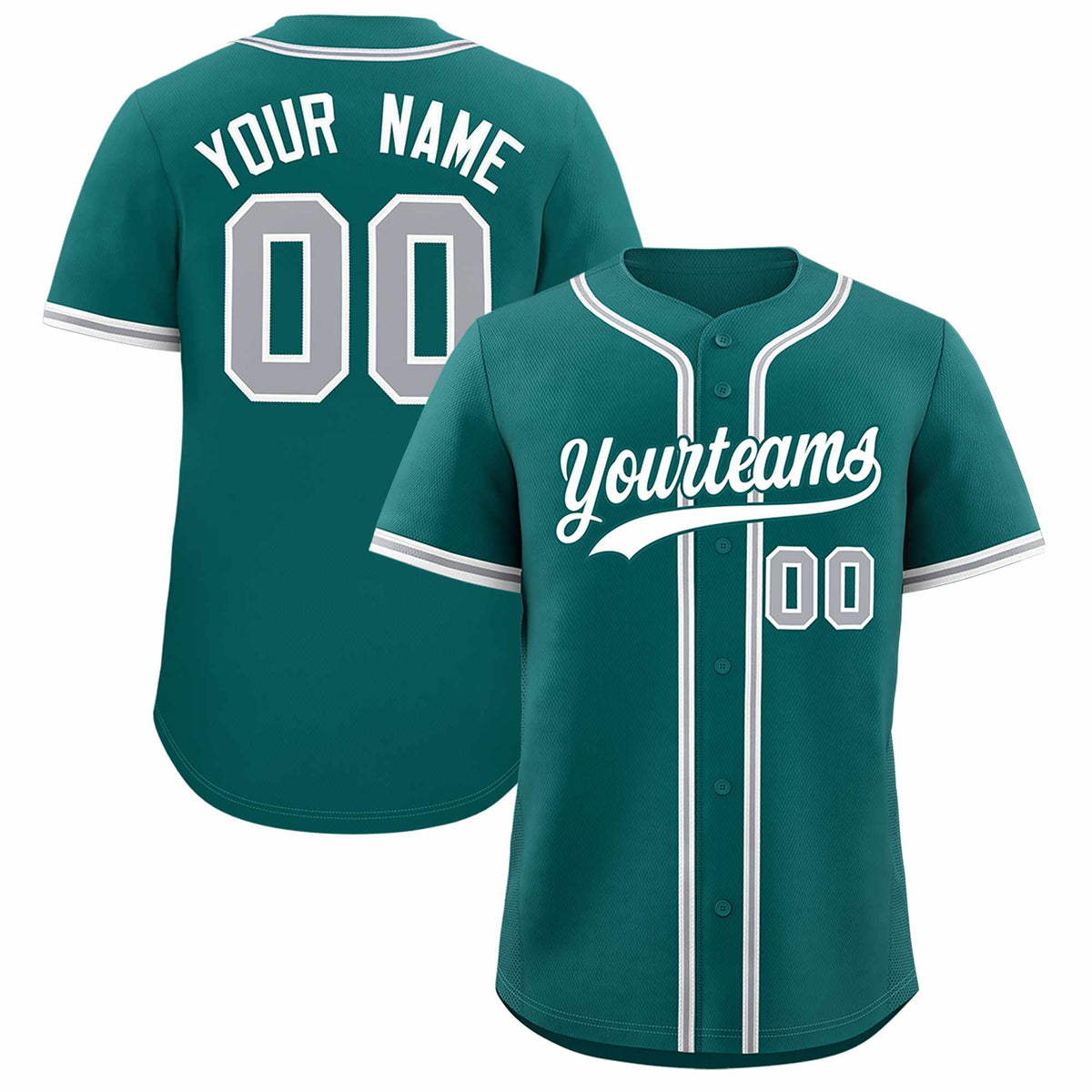 Custom Aqua Classic Style Authentic Baseball Jersey| KXKSHOP