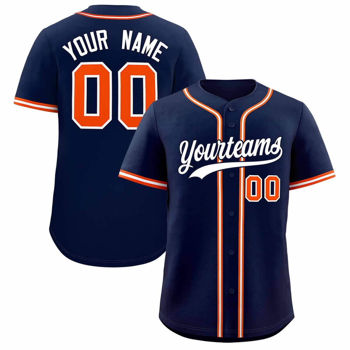Custom Navy Classic Style Authentic Baseball Jersey| KXKSHOP