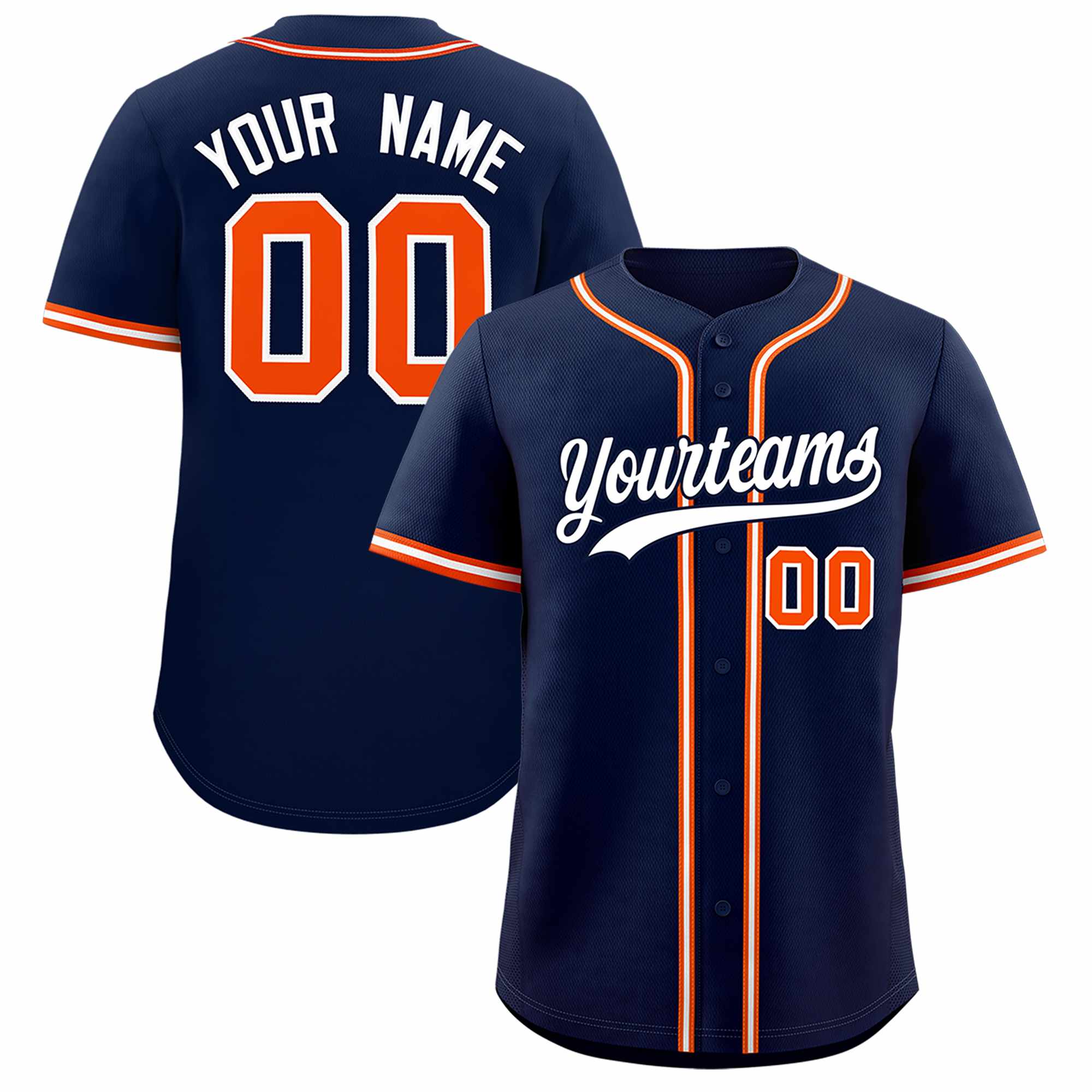 Custom Navy Classic Style Authentic Baseball Jersey| KXKSHOP