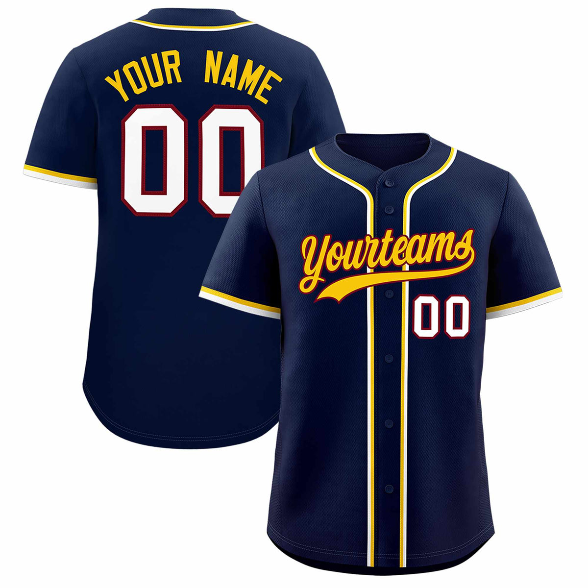 Custom Navy Classic Style Authentic Baseball Jersey| KXKSHOP