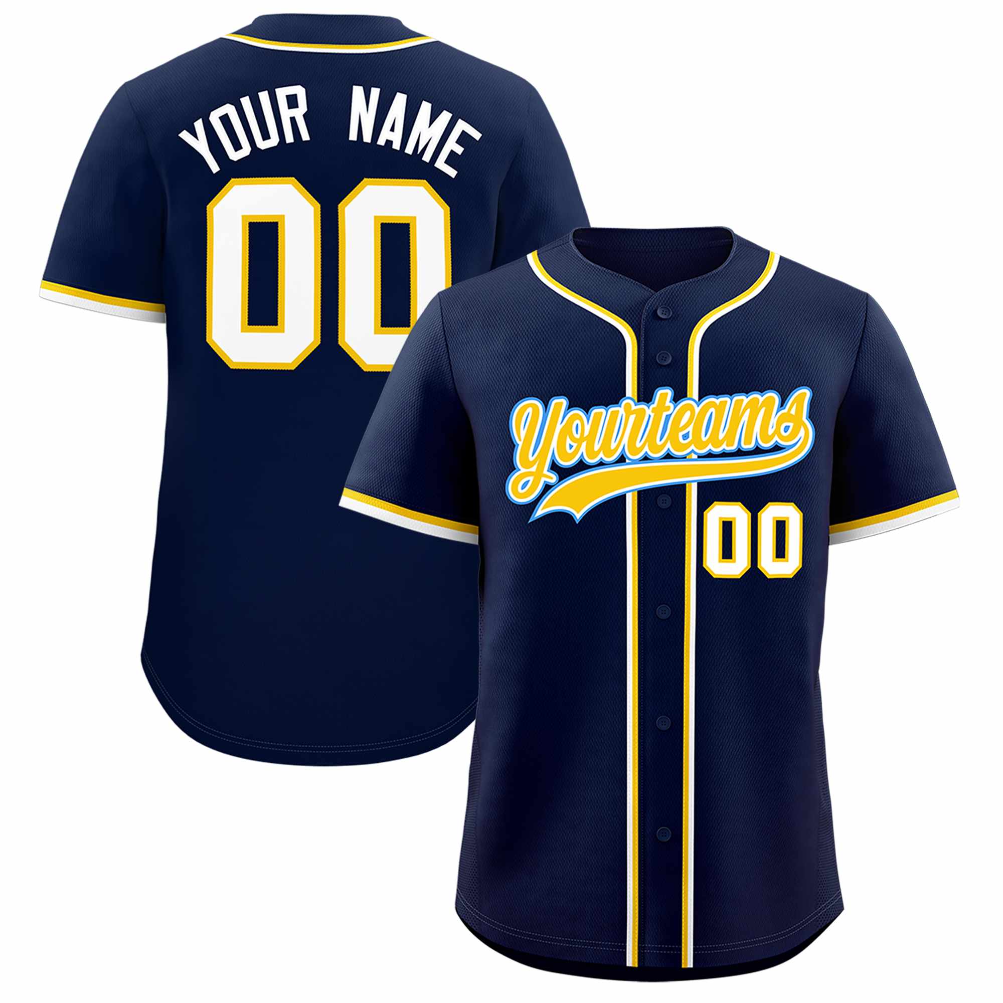 Custom Navy Classic Style Authentic Baseball Jersey| KXKSHOP