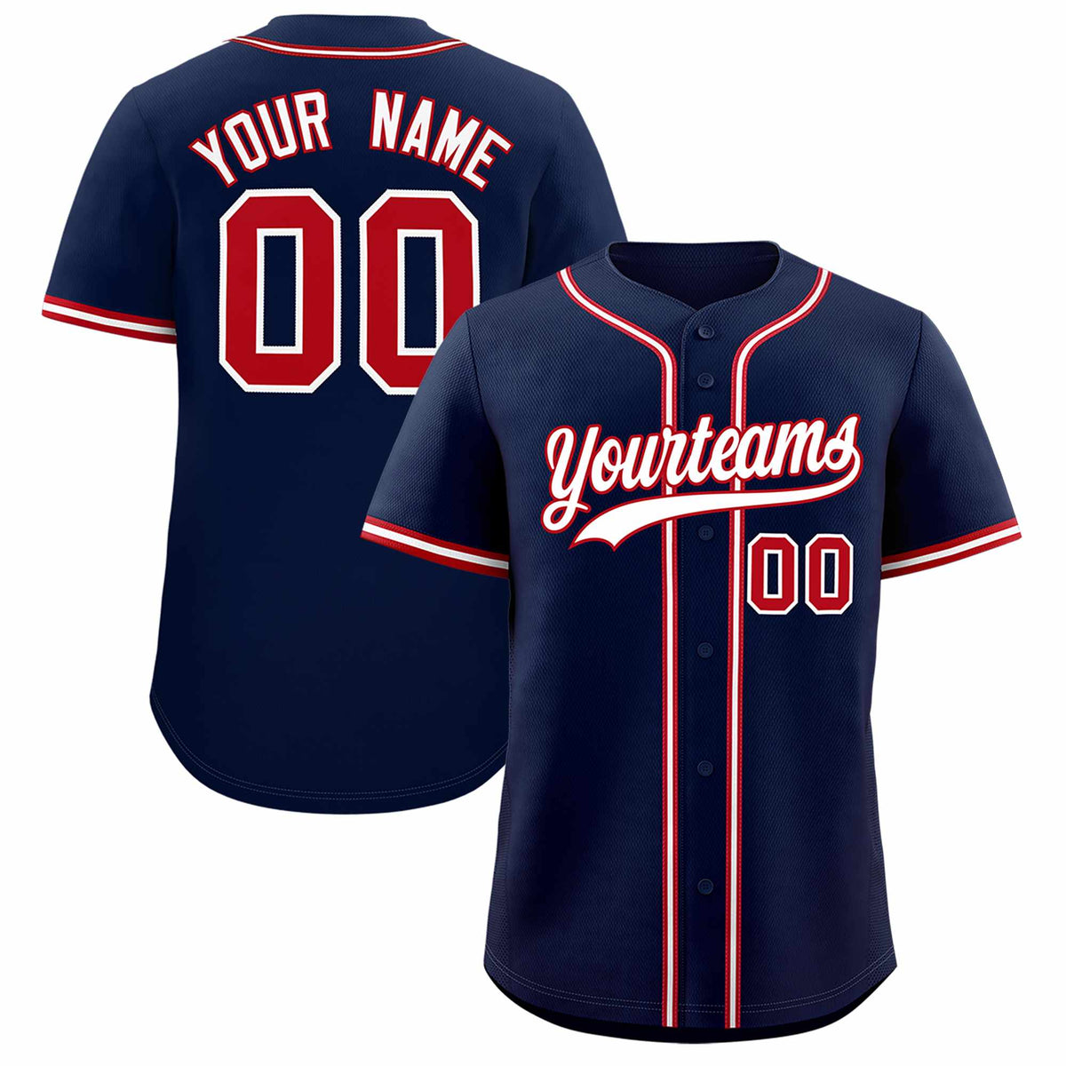 Custom Navy Classic Style Authentic Baseball Jersey| KXKSHOP