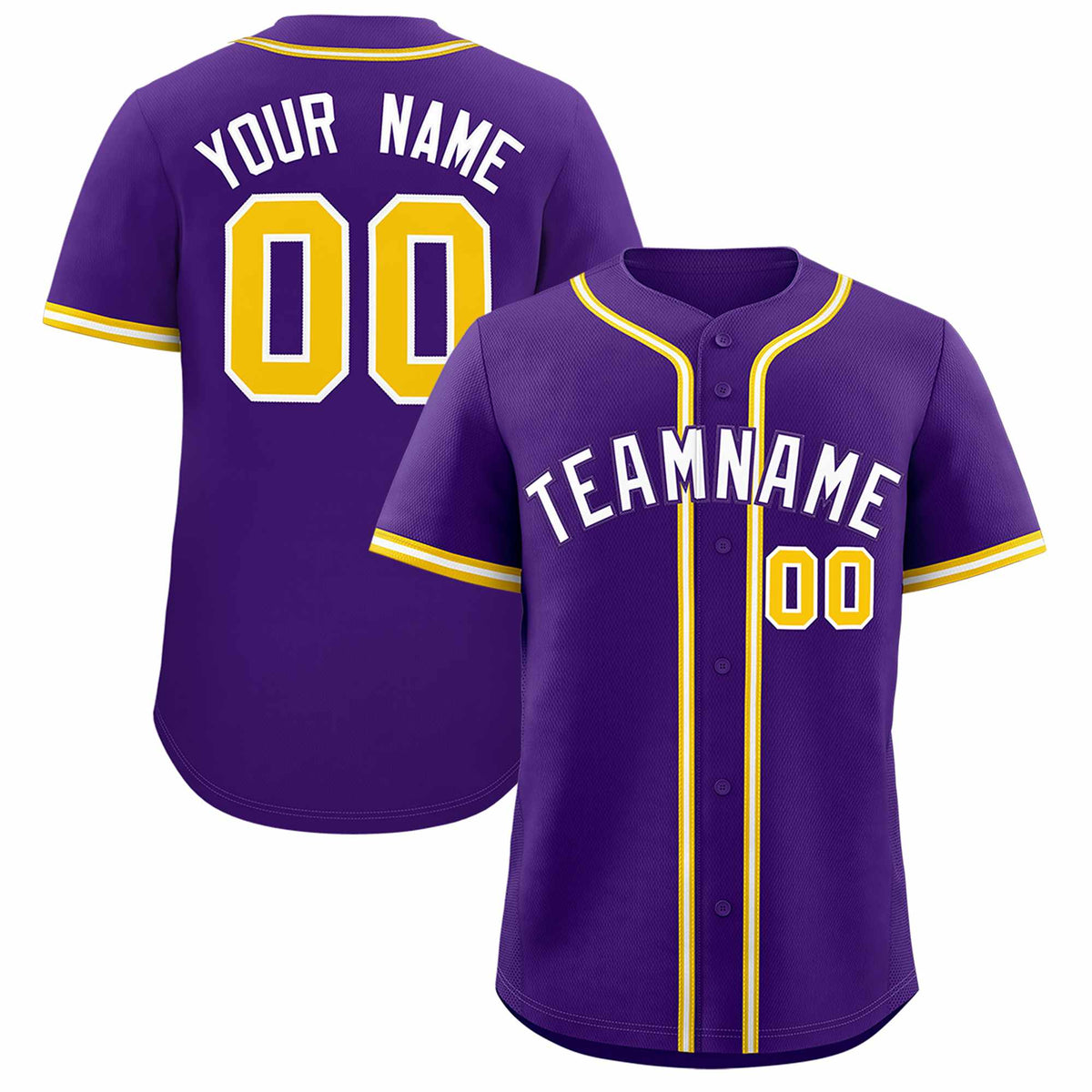 Custom Purple Classic Style Authentic Baseball Jersey| KXKSHOP
