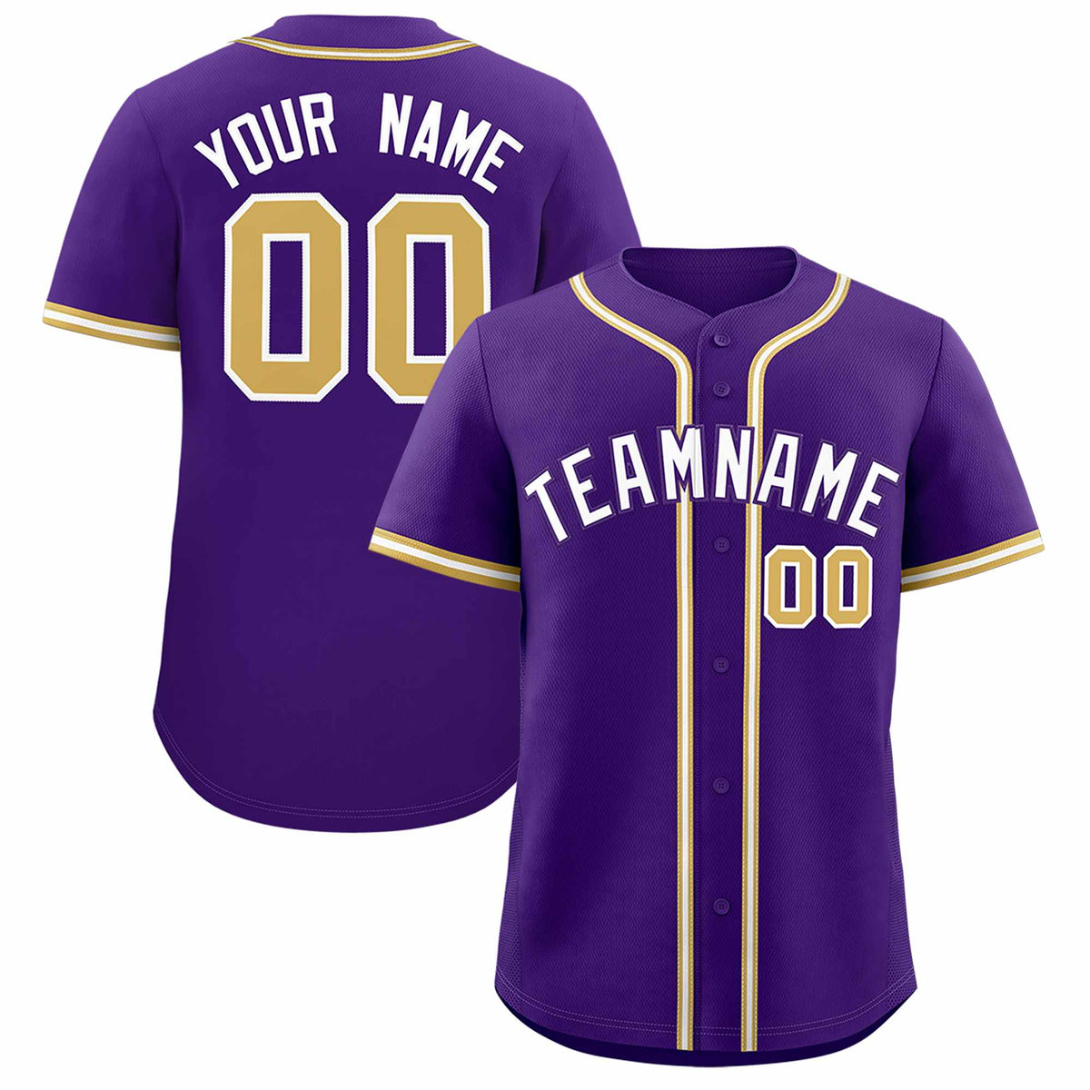 Custom Purple Classic Style Authentic Baseball Jersey| KXKSHOP