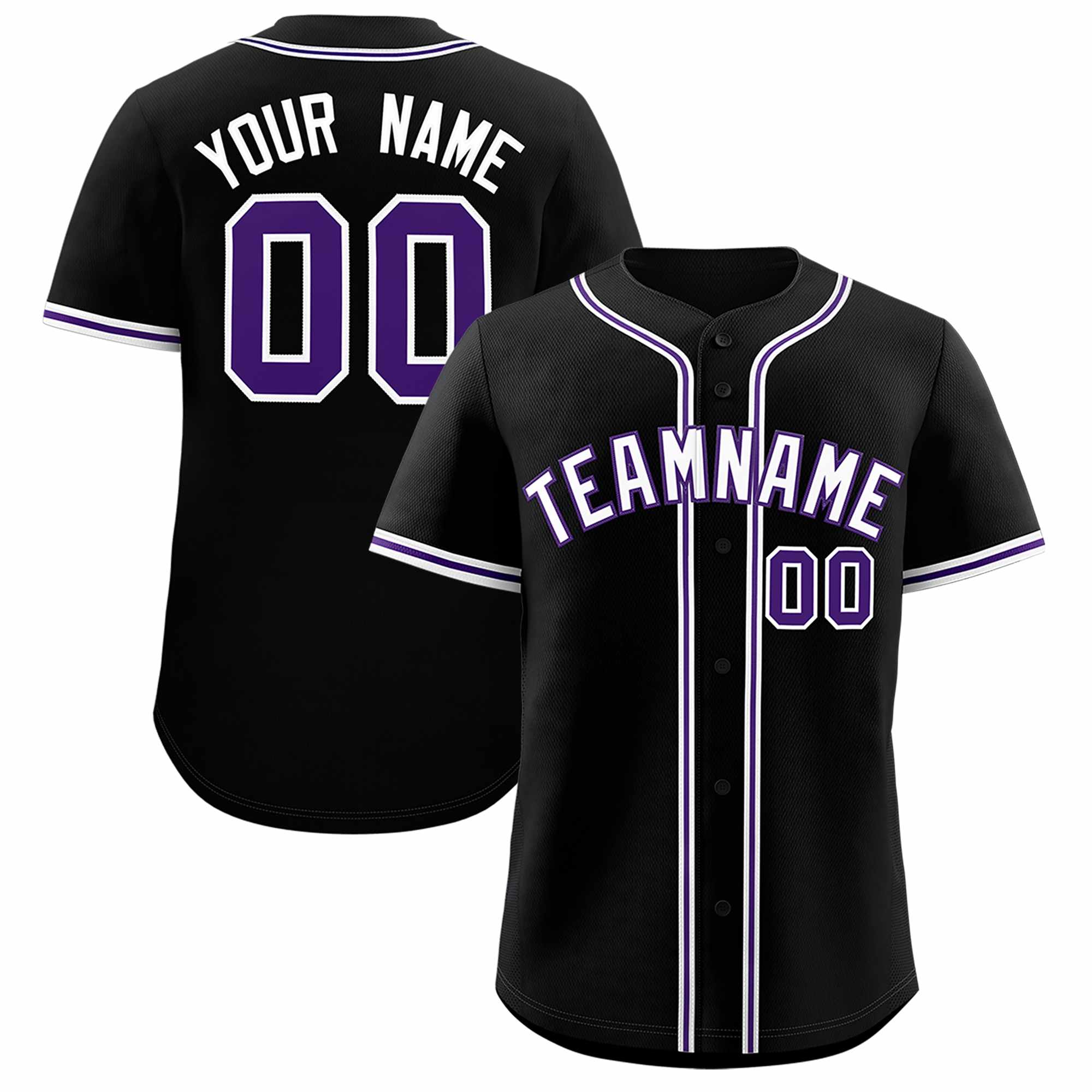 Custom Black Classic Style Authentic Baseball Jersey| KXKSHOP