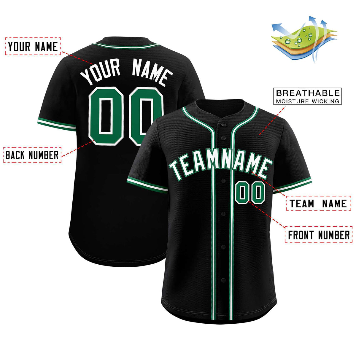 Custom Black Classic Style Authentic Baseball Jersey| KXKSHOP