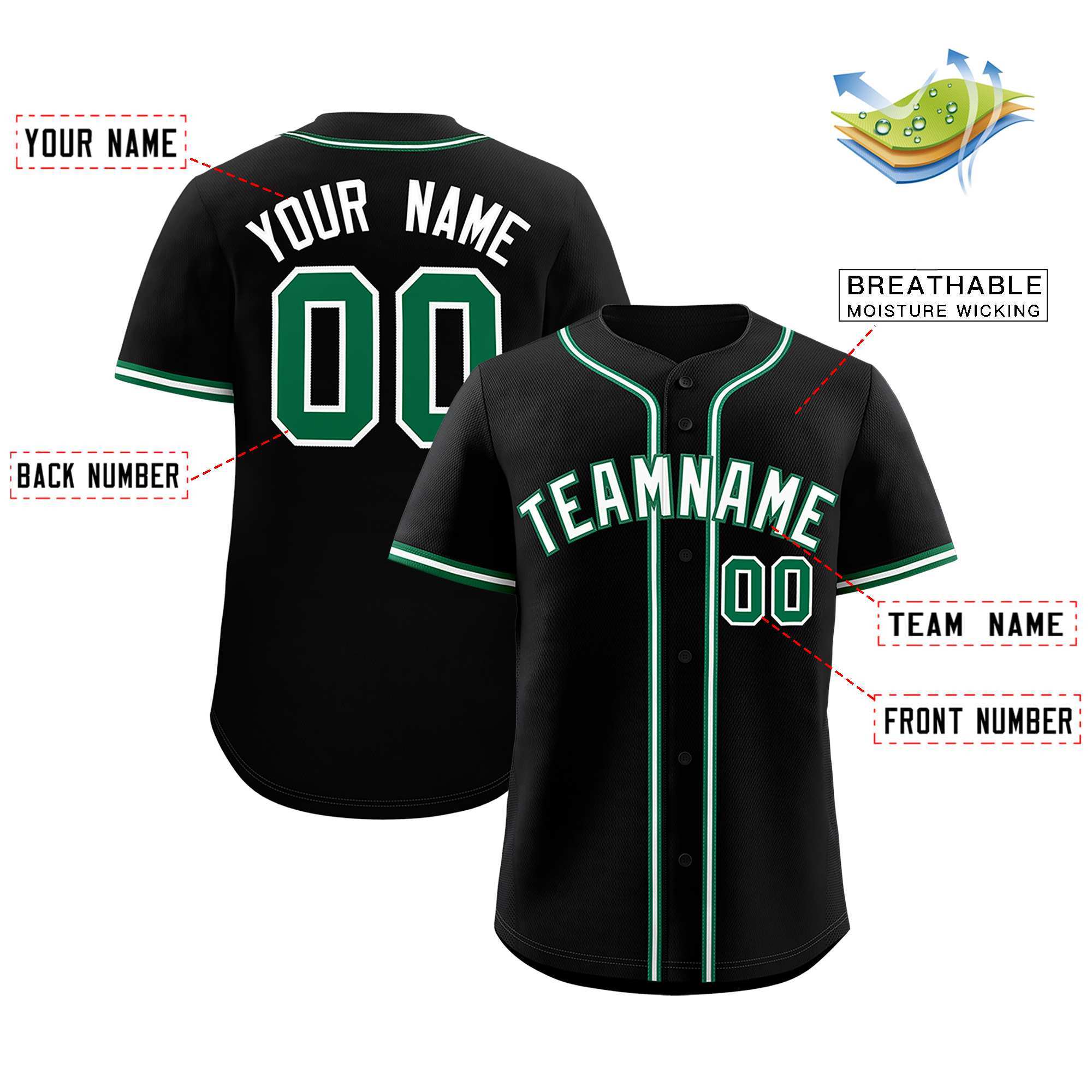 Custom Black Classic Style Authentic Baseball Jersey| KXKSHOP