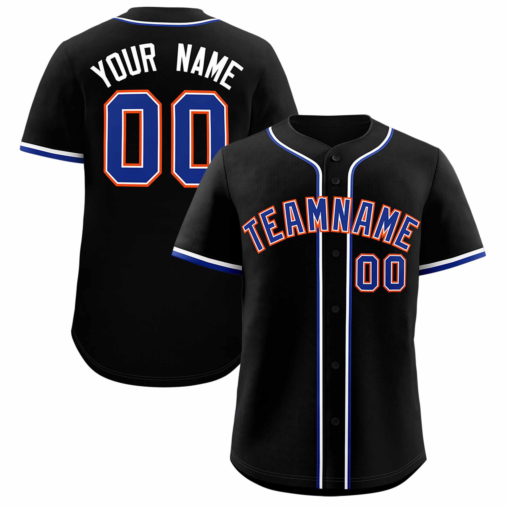 Custom Black Classic Style Authentic Baseball Jersey| KXKSHOP