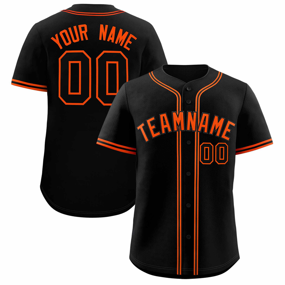 Custom Black Classic Style Authentic Baseball Jersey| KXKSHOP