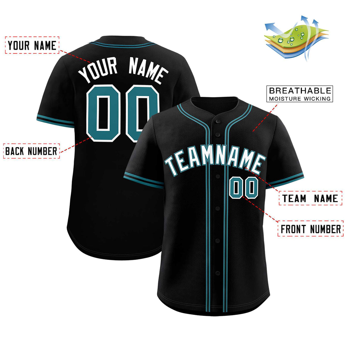 Custom Black Classic Style Authentic Baseball Jersey| KXKSHOP