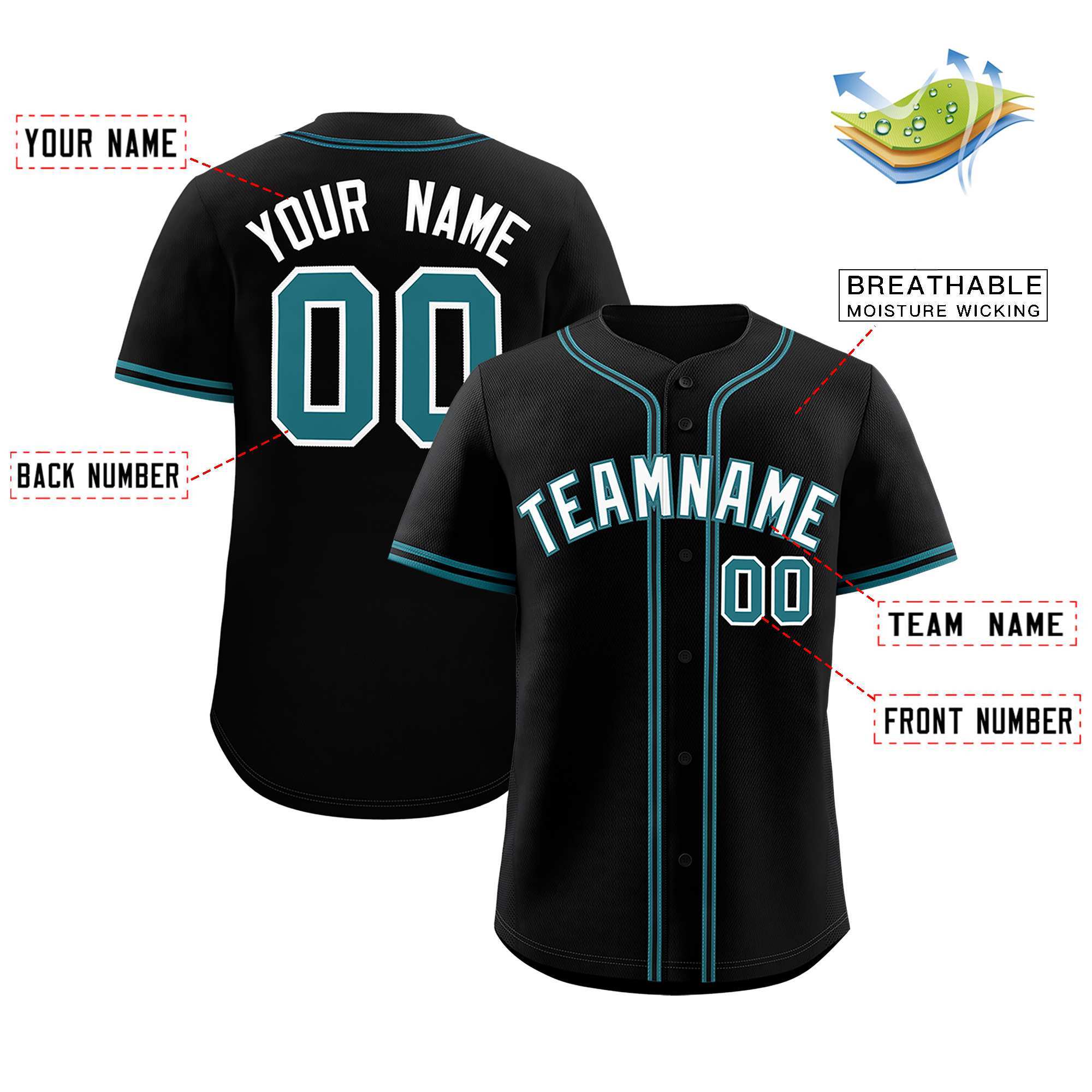 Custom Black Classic Style Authentic Baseball Jersey| KXKSHOP