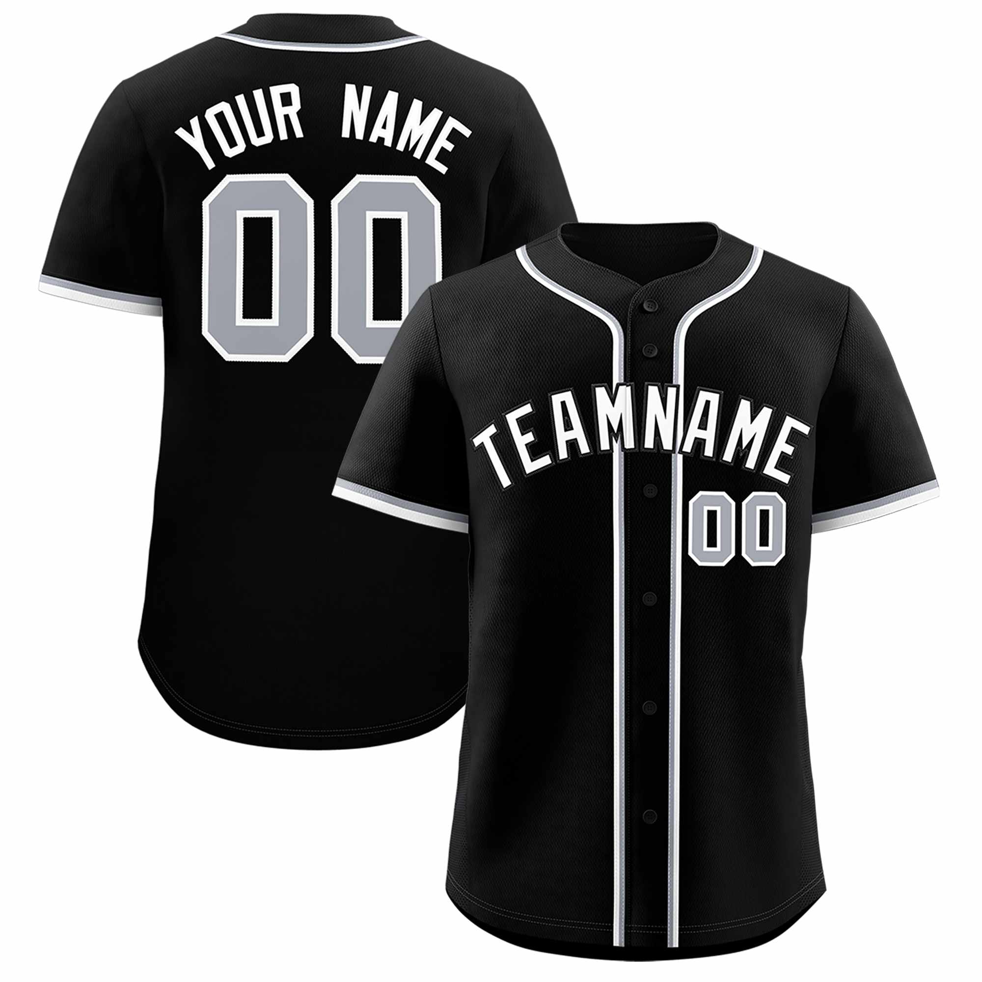 Custom Black Classic Style Authentic Baseball Jersey| KXKSHOP