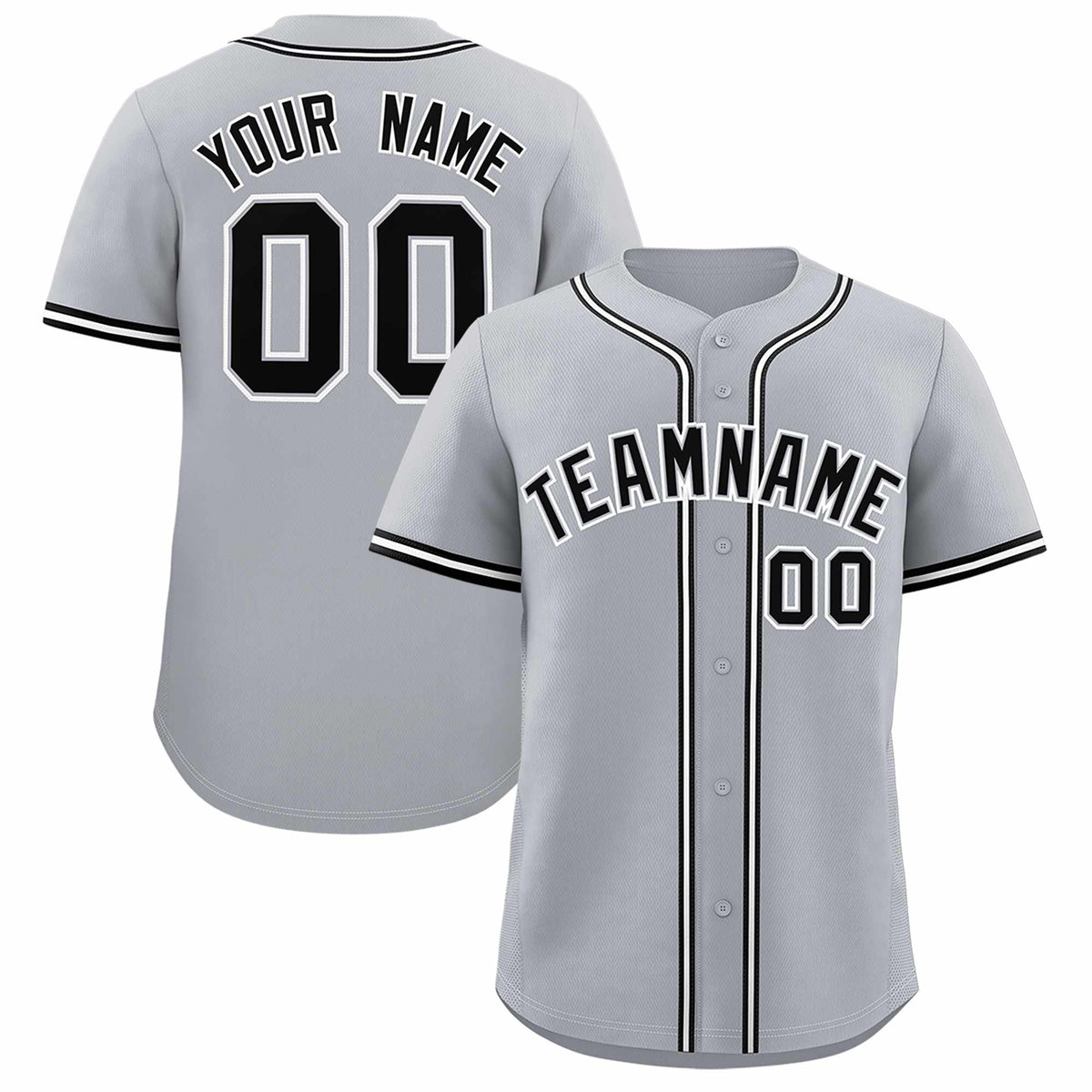 Custom Gray Classic Style Authentic Baseball Jersey| KXKSHOP