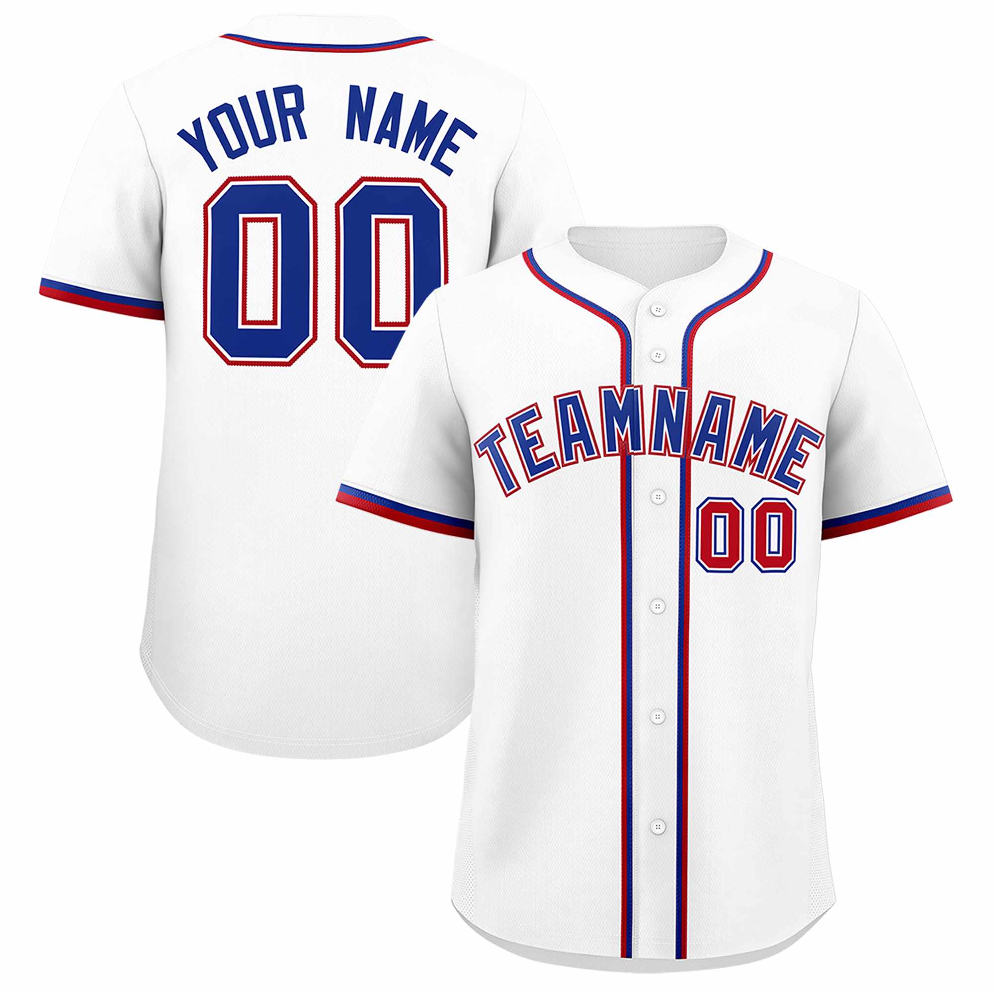 Custom White Classic Style Authentic Baseball Jersey| KXKSHOP