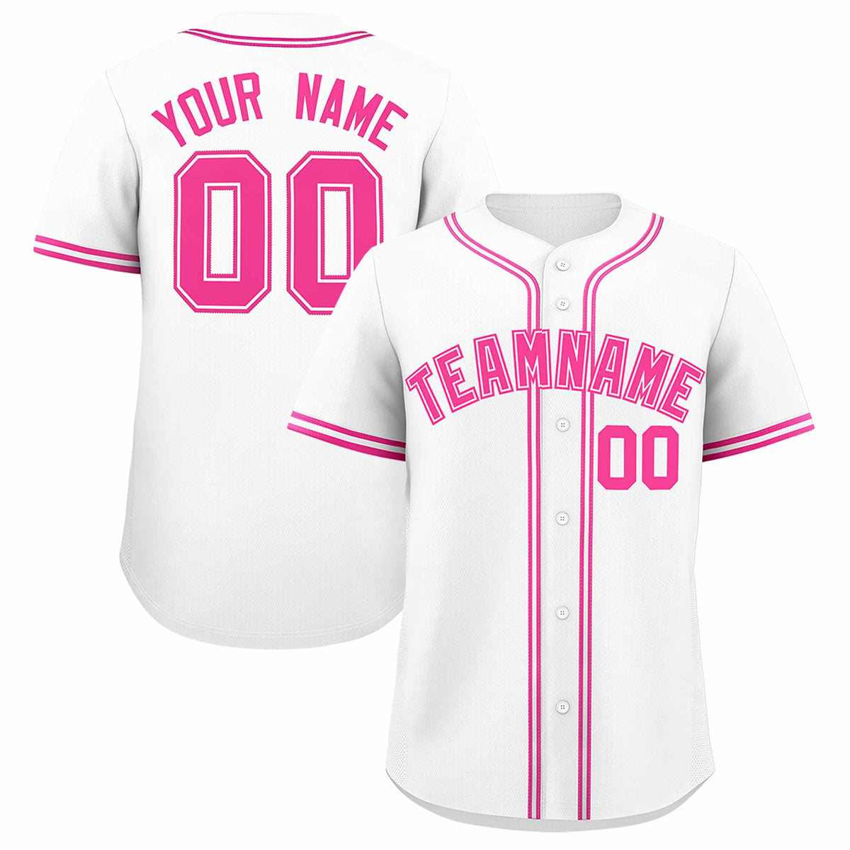 Custom White Classic Style Authentic Baseball Jersey| KXKSHOP