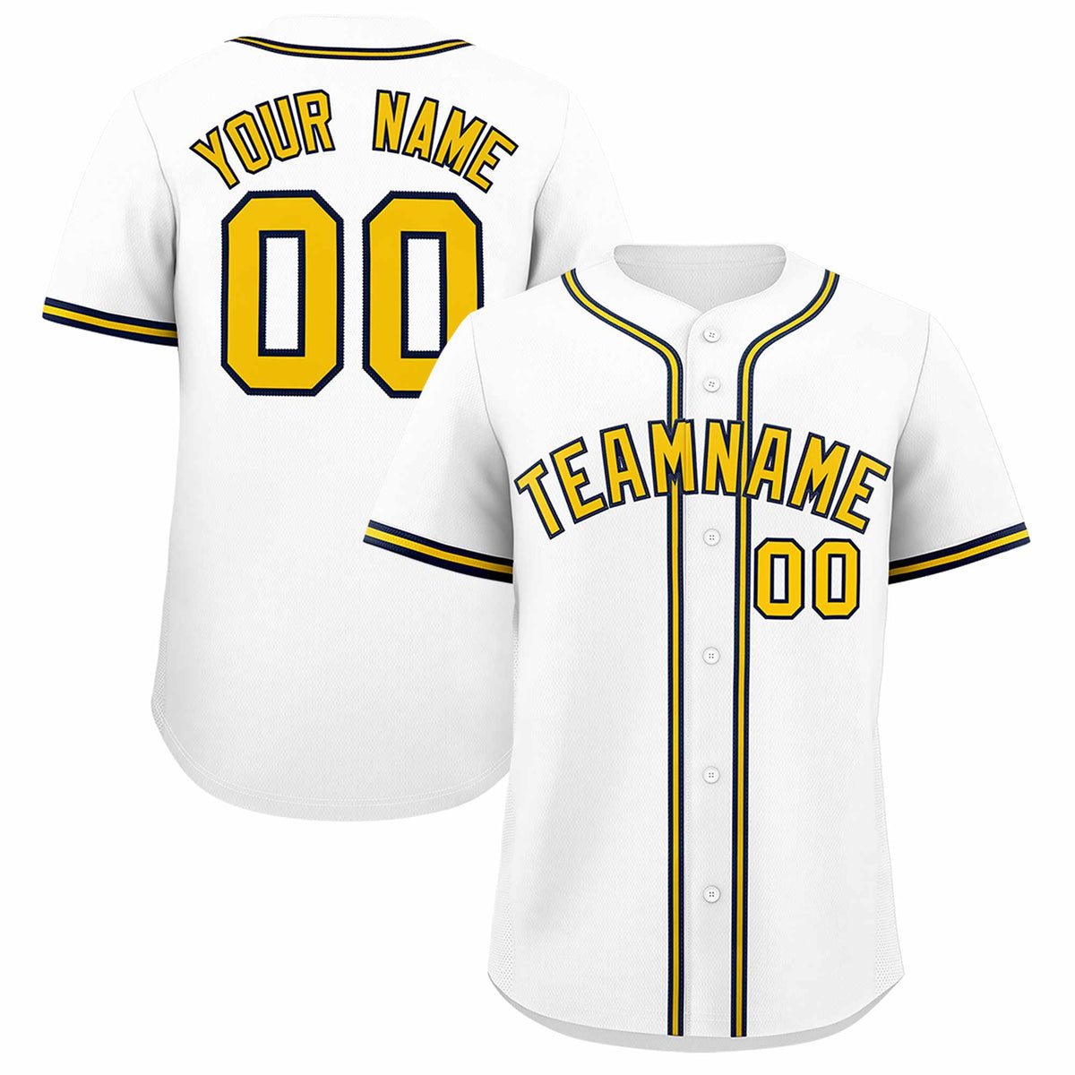 Custom White Classic Style Authentic Baseball Jersey| KXKSHOP