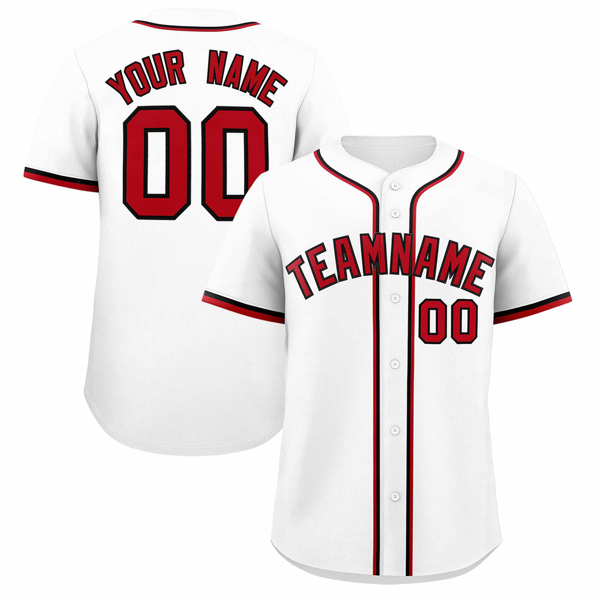 Custom White Classic Style Authentic Baseball Jersey| KXKSHOP