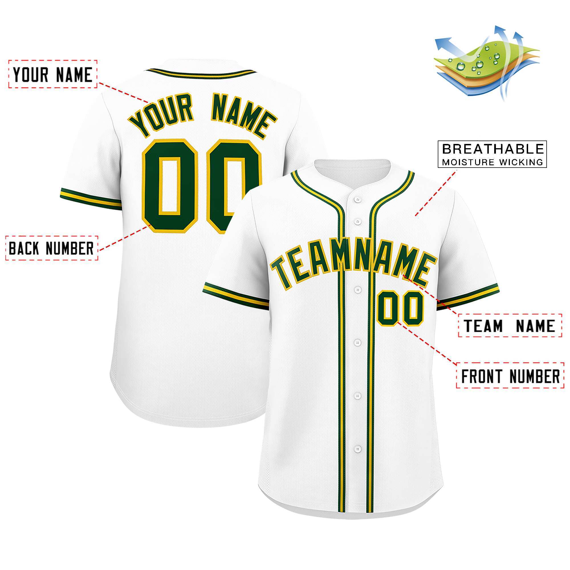 Custom White Classic Style Authentic Baseball Jersey| KXKSHOP
