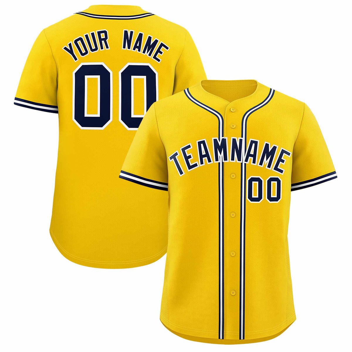 Custom Gold Classic Style Authentic Baseball Jersey| KXKSHOP