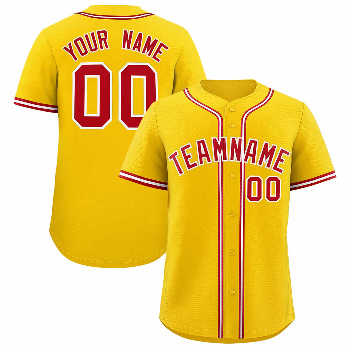 Custom Gold Classic Style Authentic Baseball Jersey| KXKSHOP