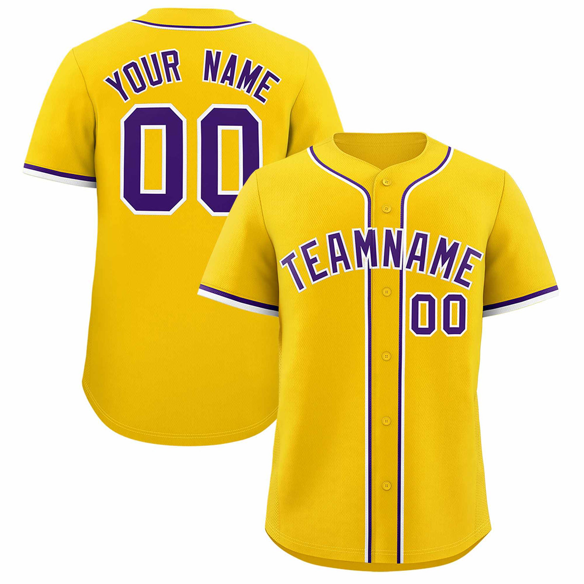 Custom Gold Classic Style Authentic Baseball Jersey| KXKSHOP