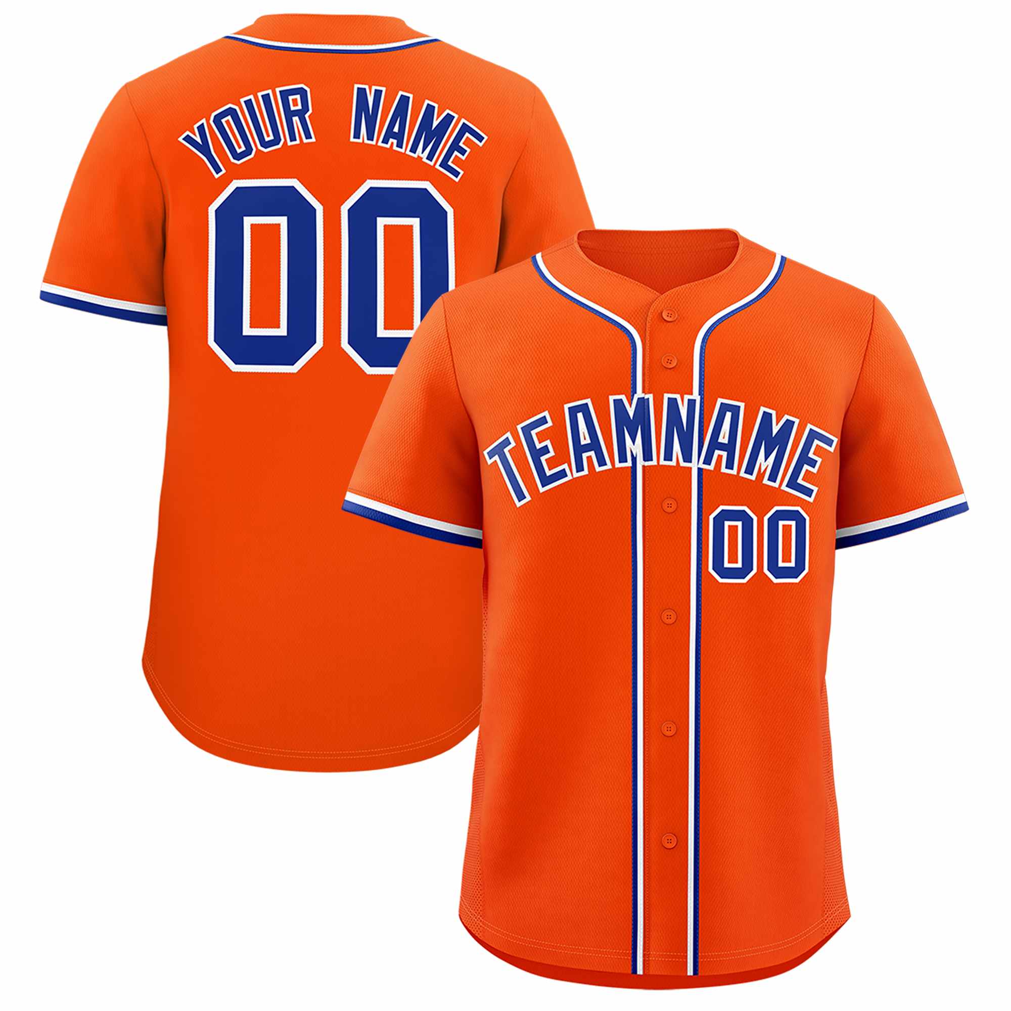 Custom Orange Classic Style Authentic Baseball Jersey| KXKSHOP