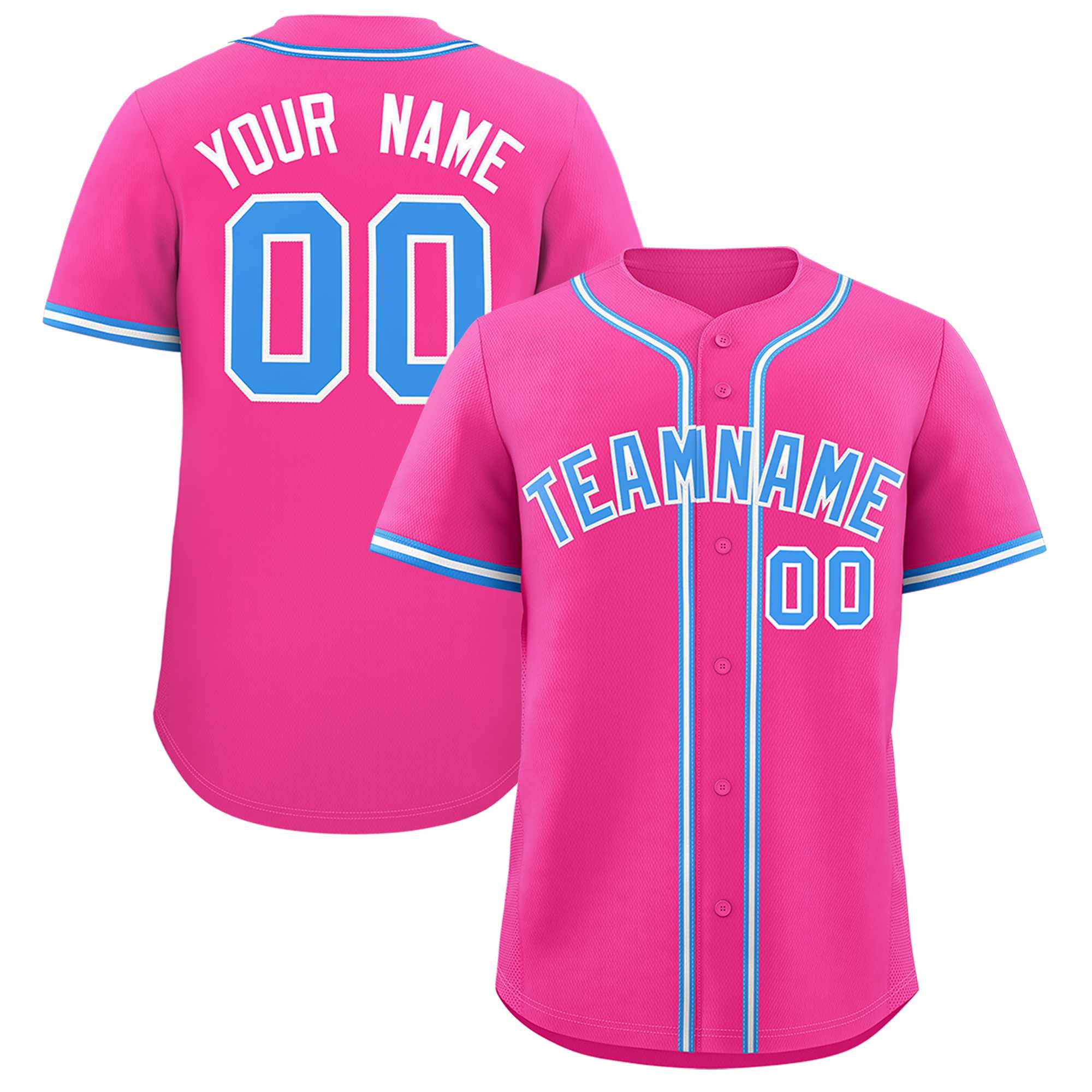 Custom Pink Classic Style Authentic Baseball Jersey| KXKSHOP