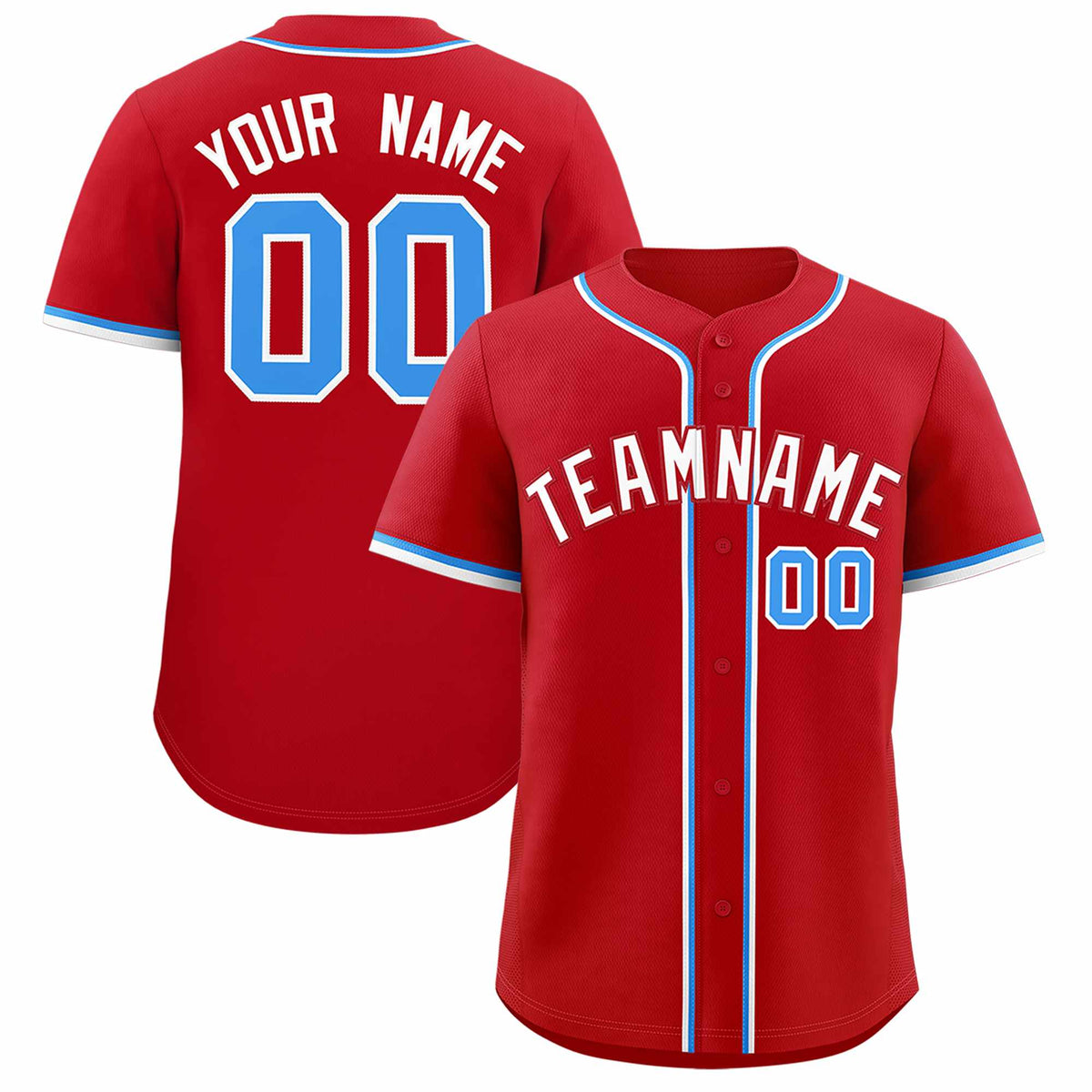 Custom Red Classic Style Authentic Baseball Jersey| KXKSHOP