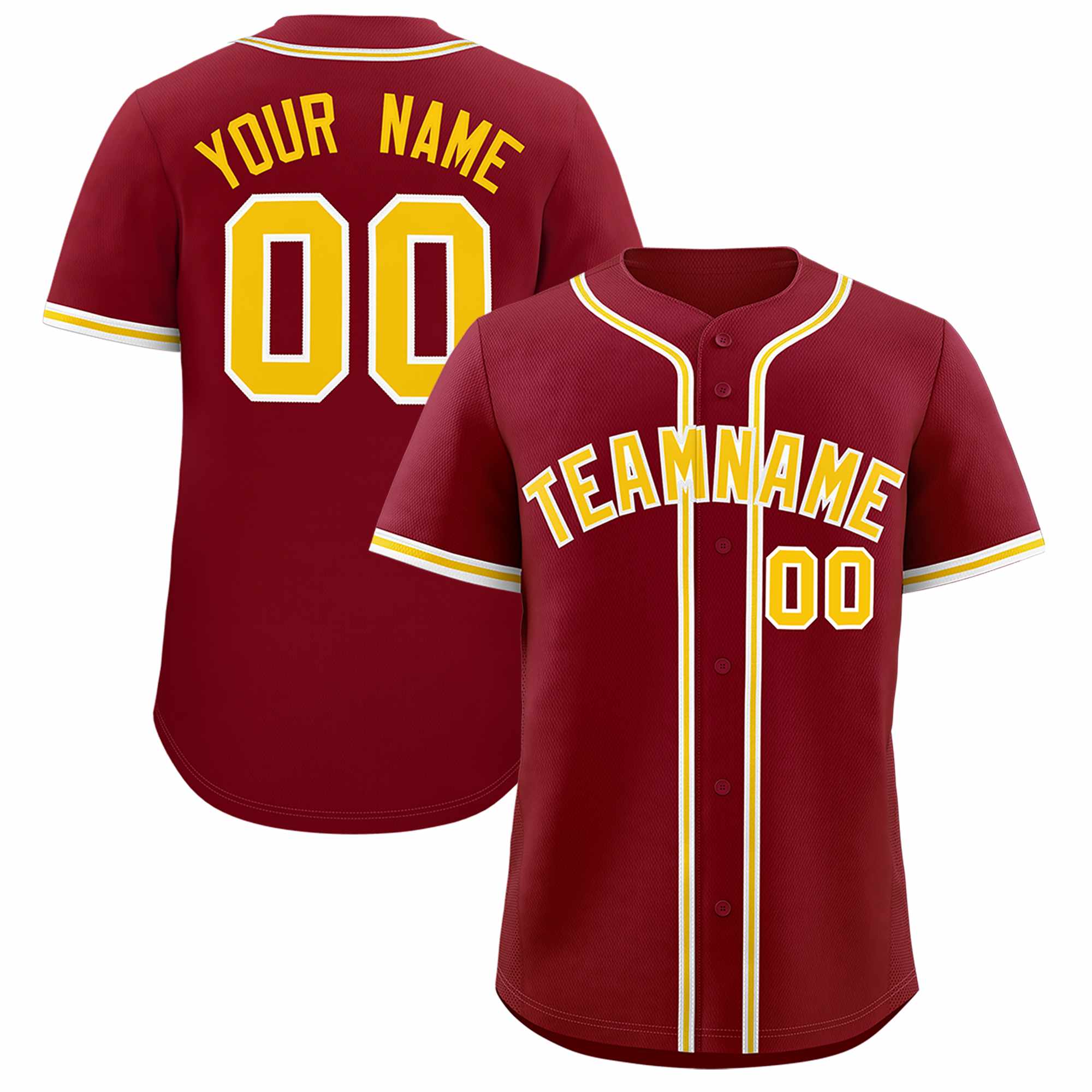 Custom Crimson Classic Style Authentic Baseball Jersey| KXKSHOP