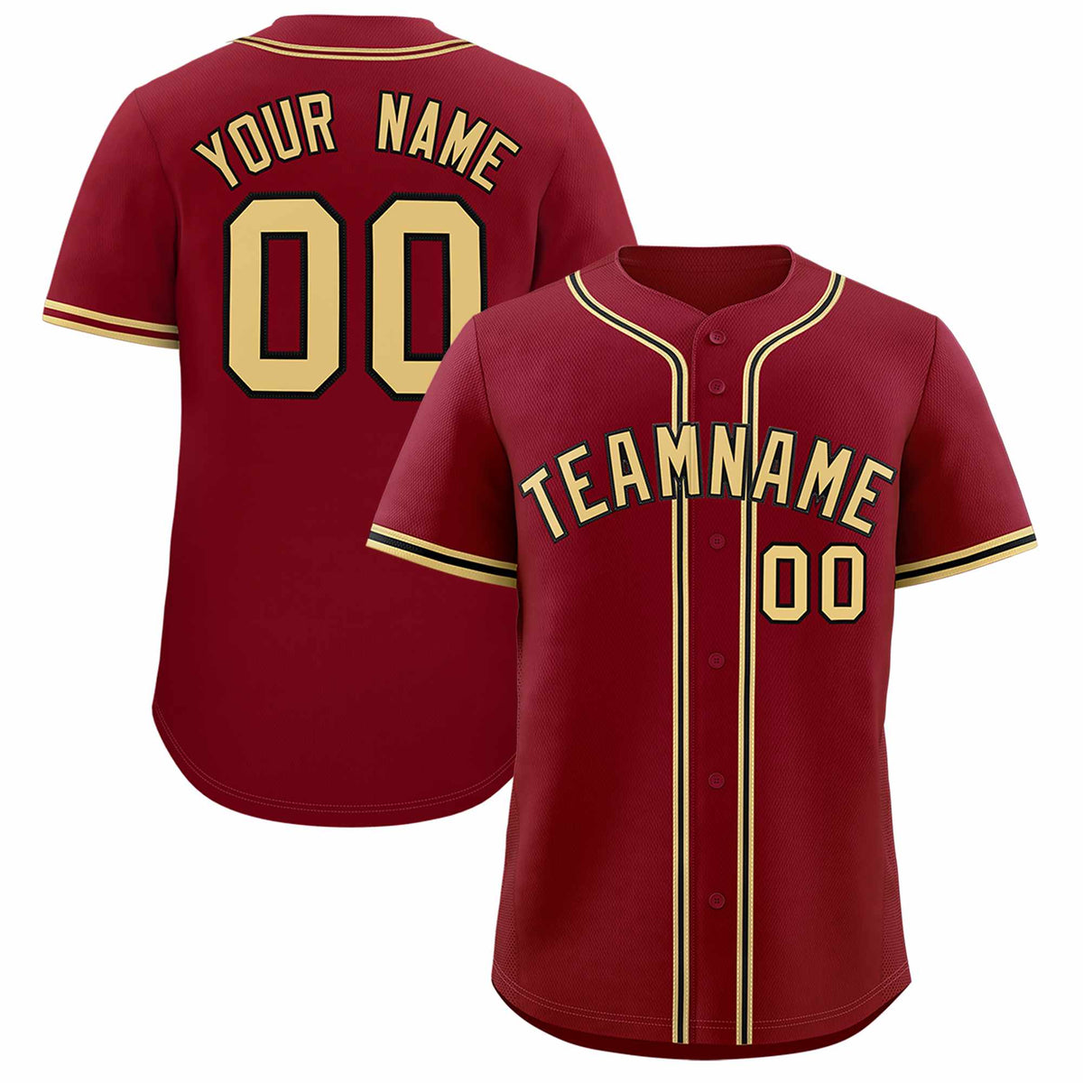 Custom Crimson Classic Style Authentic Baseball Jersey| KXKSHOP