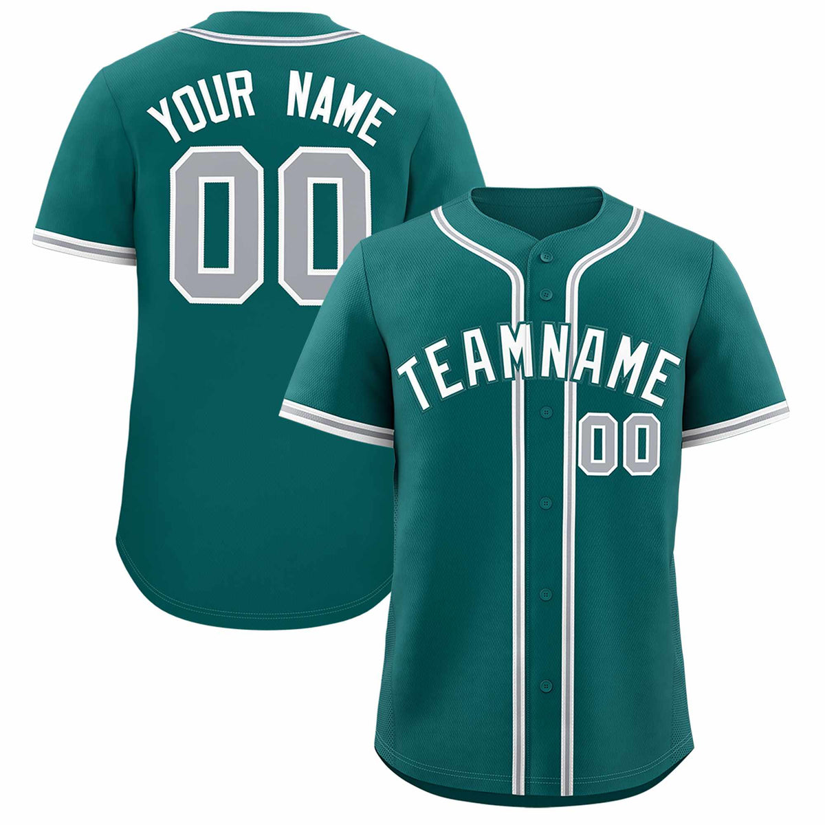 Custom Aqua Classic Style Authentic Baseball Jersey| KXKSHOP