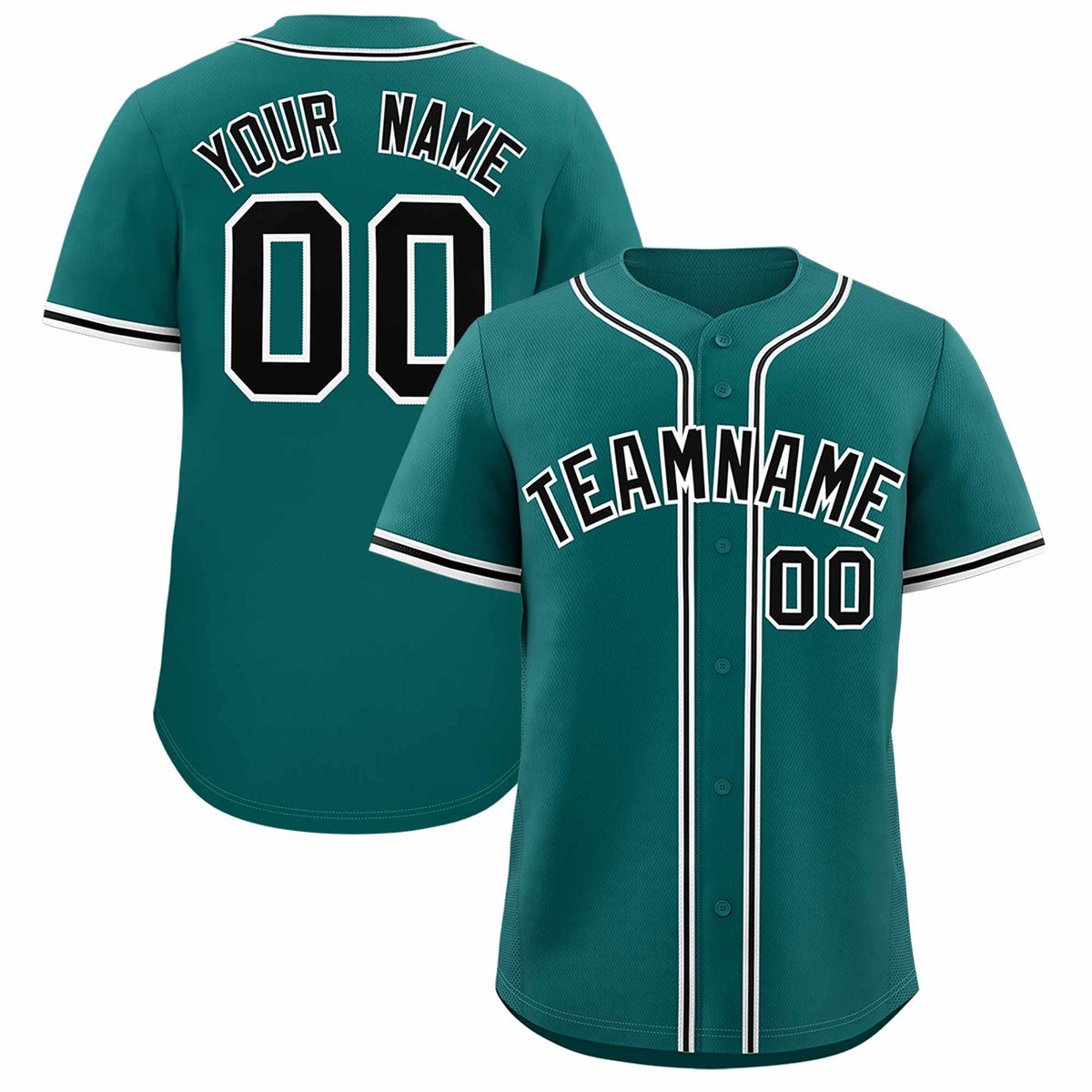 Custom Aqua Classic Style Authentic Baseball Jersey| KXKSHOP
