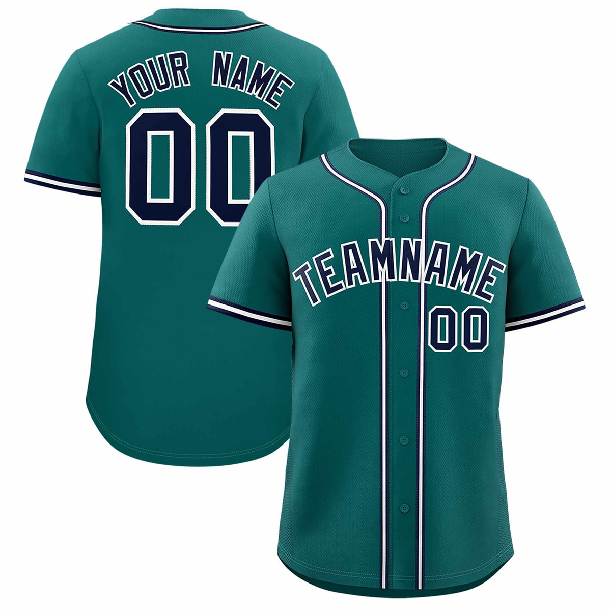 Custom Aqua Classic Style Authentic Baseball Jersey| KXKSHOP