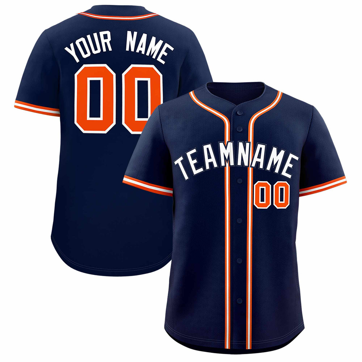 Custom Navy Classic Style Authentic Baseball Jersey| KXKSHOP