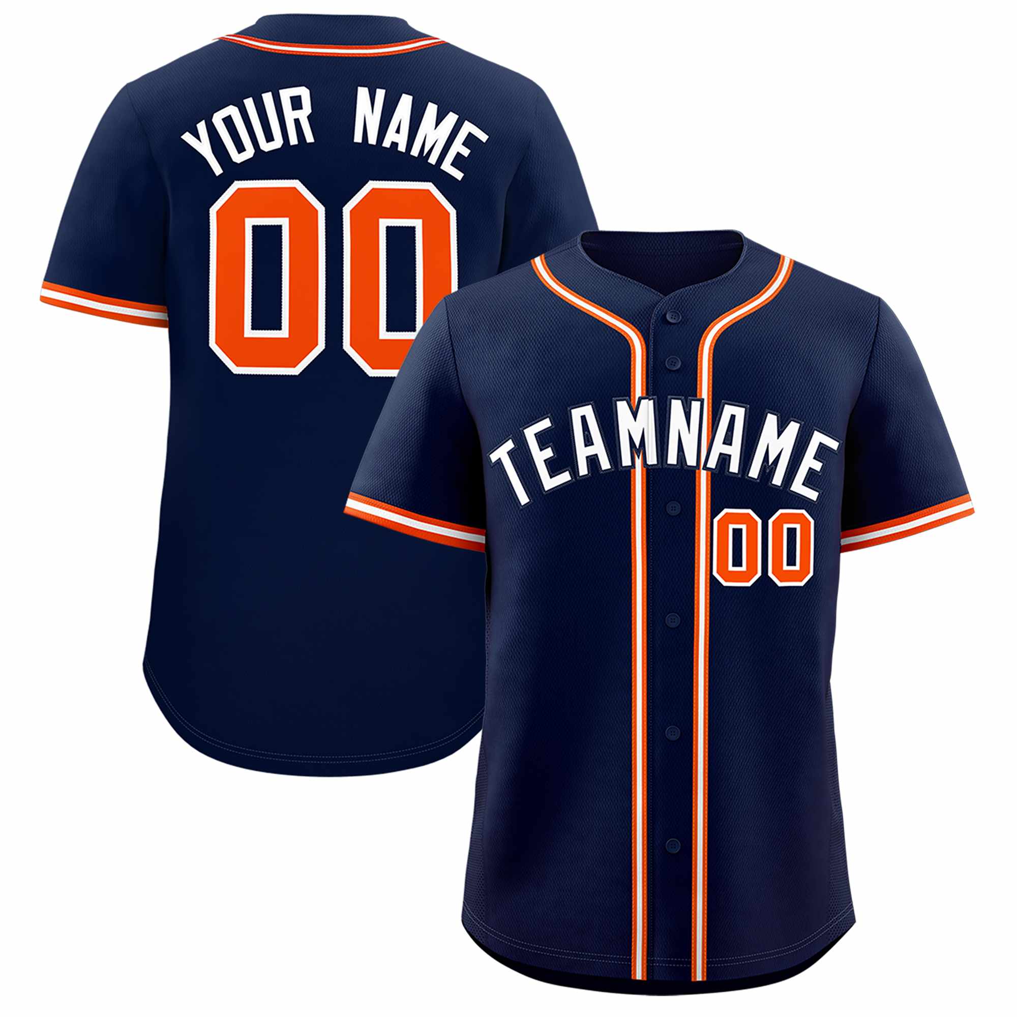 Custom Navy Classic Style Authentic Baseball Jersey| KXKSHOP