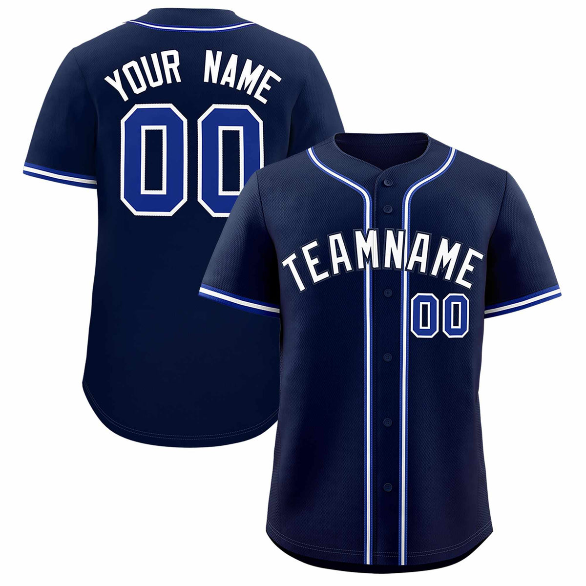 Custom Navy Classic Style Authentic Baseball Jersey| KXKSHOP