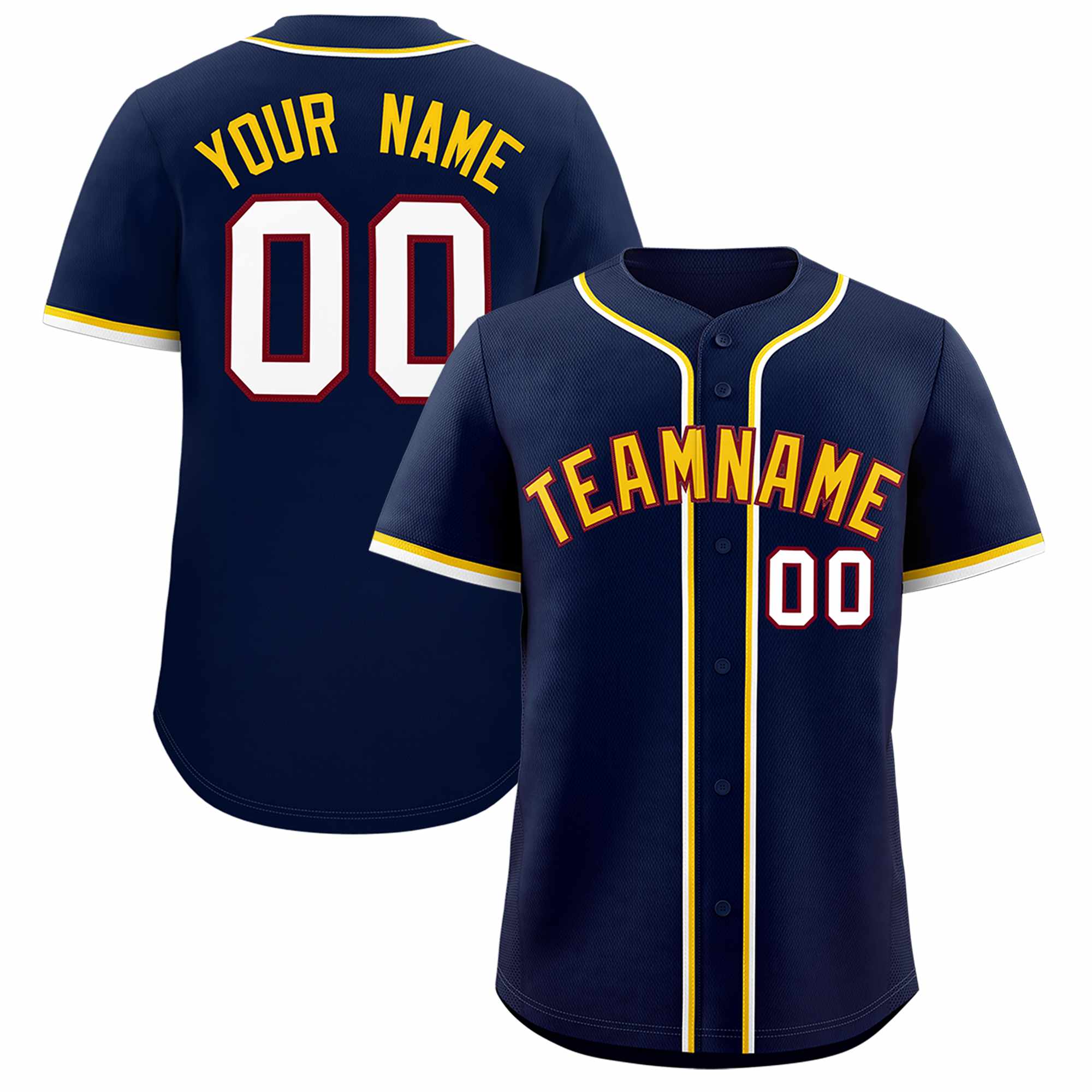 Custom Navy Classic Style Authentic Baseball Jersey| KXKSHOP