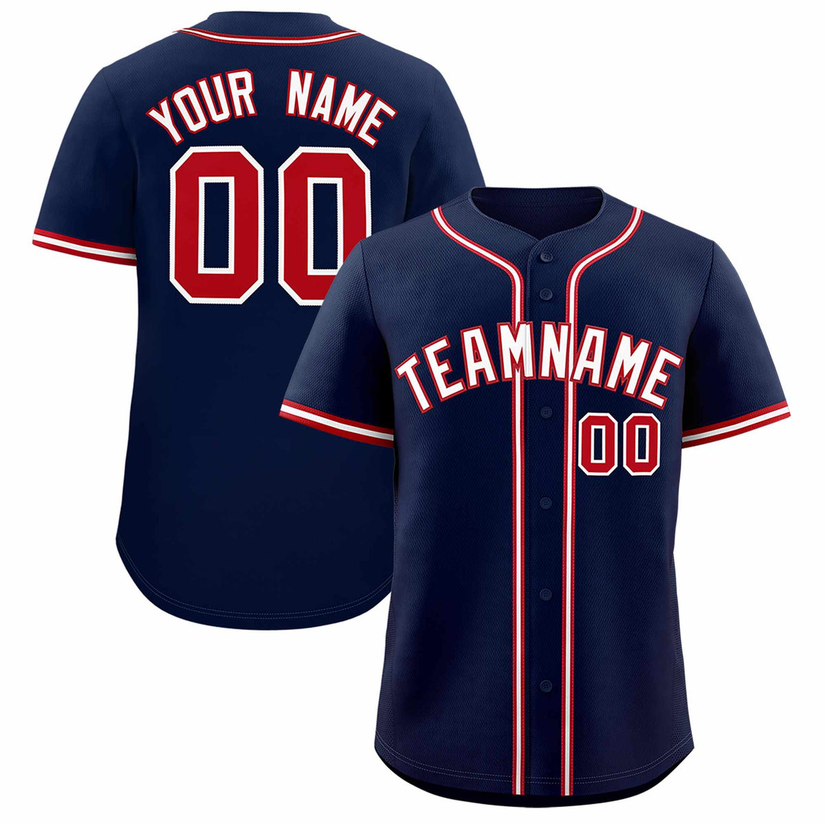 Custom Navy Classic Style Authentic Baseball Jersey| KXKSHOP