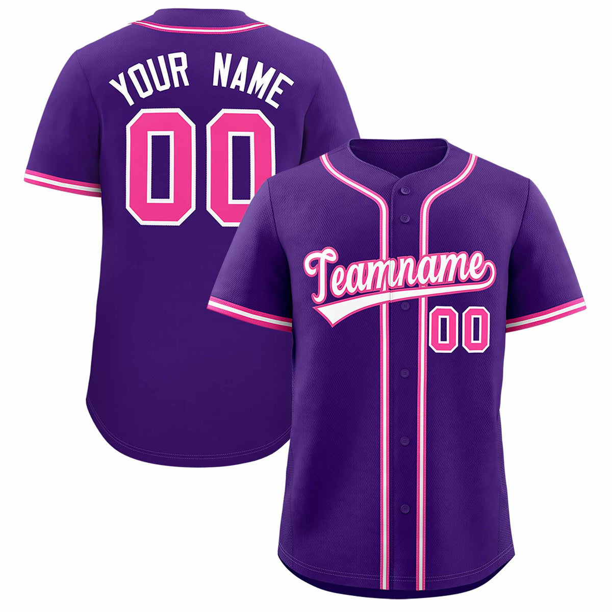 Custom Purple Classic Style Authentic Baseball Jersey| KXKSHOP