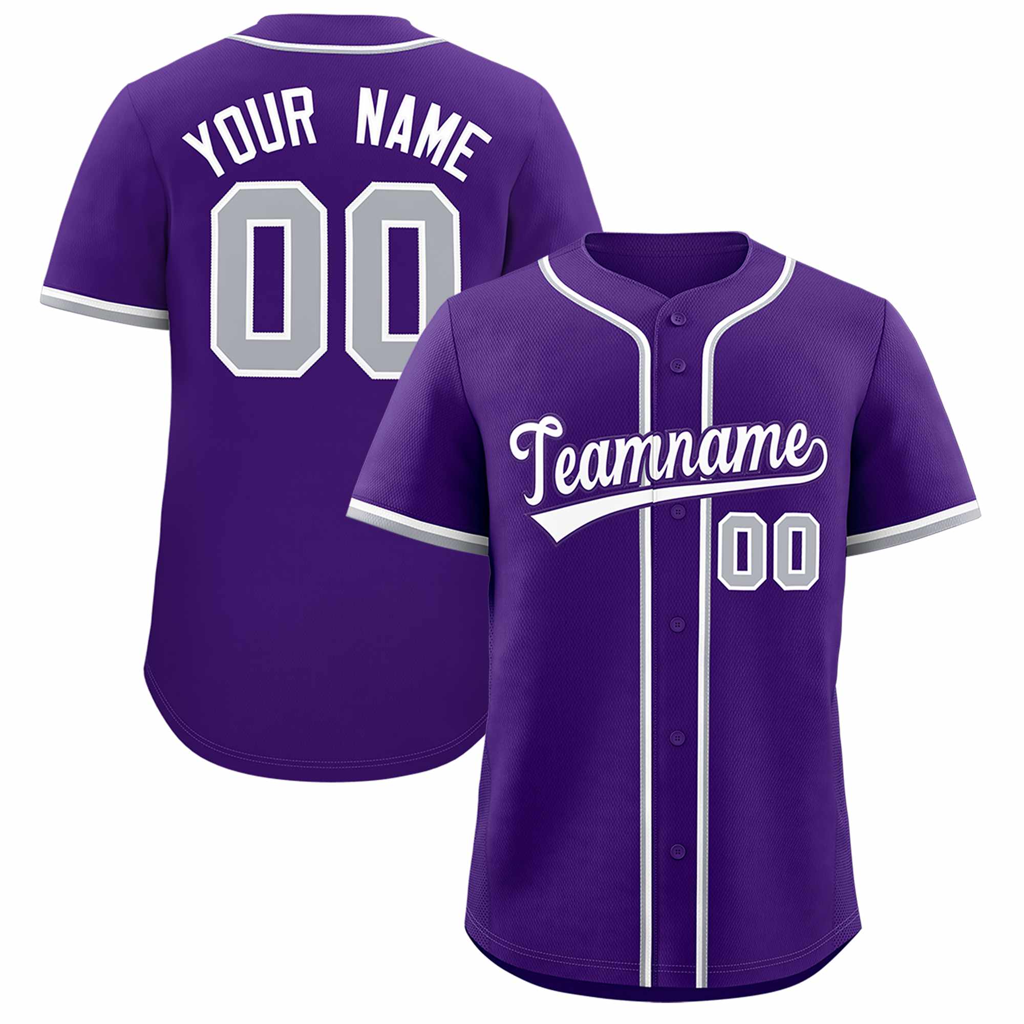 Custom Purple Classic Style Authentic Baseball Jersey| KXKSHOP