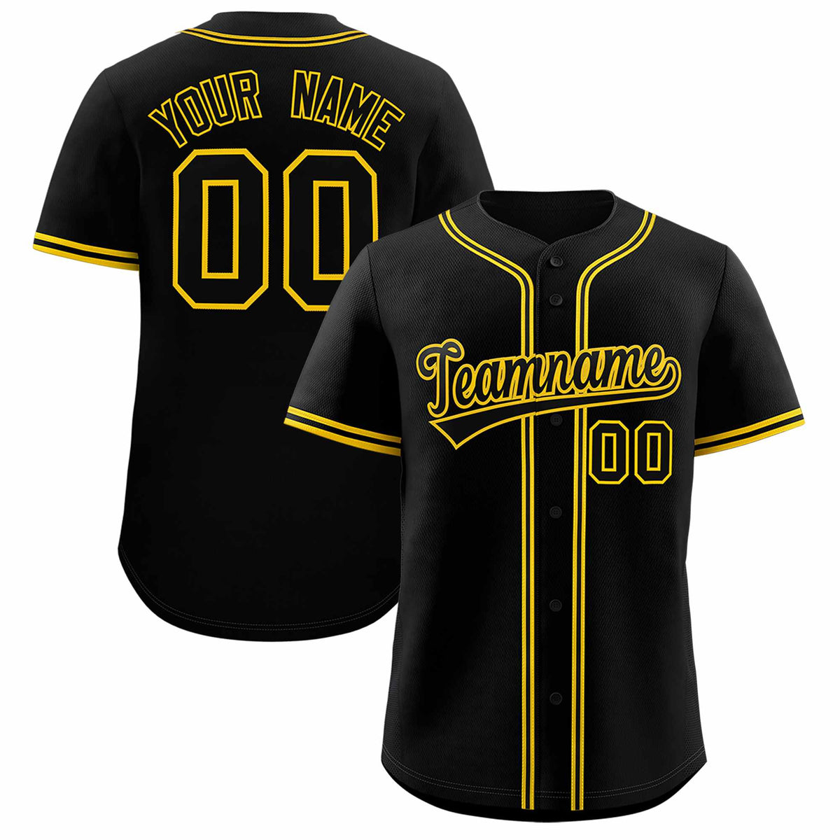 Custom Black Classic Style Authentic Baseball Jersey| KXKSHOP