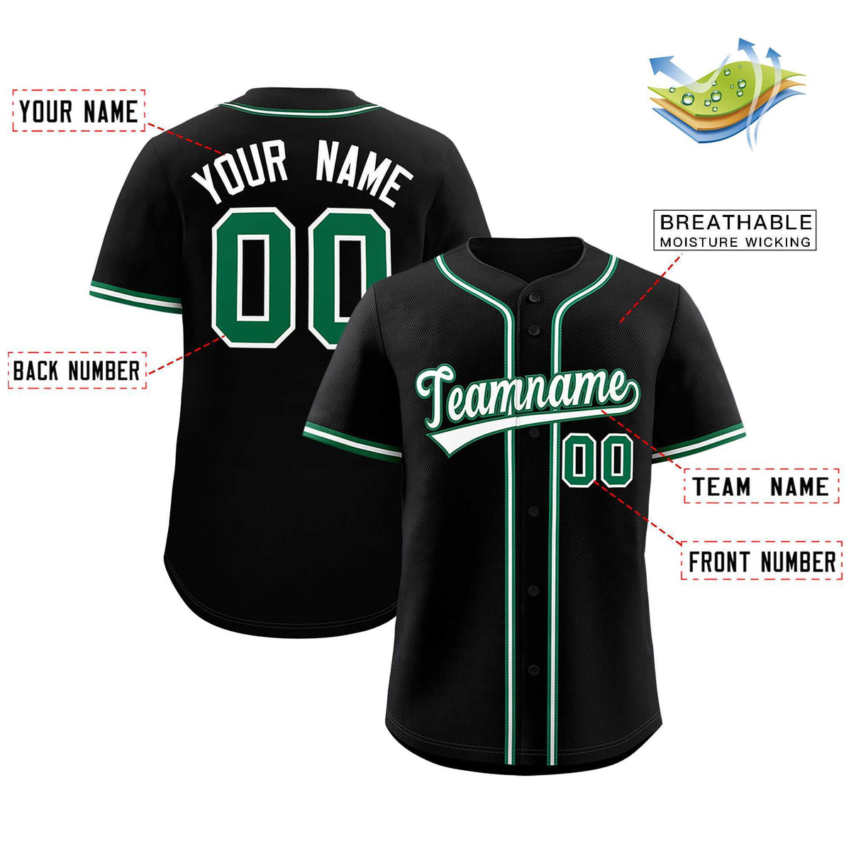 Custom Black Classic Style Authentic Baseball Jersey| KXKSHOP
