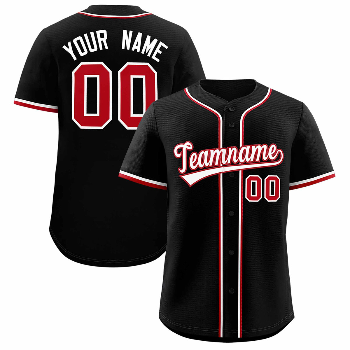 Custom Black Classic Style Authentic Baseball Jersey| KXKSHOP