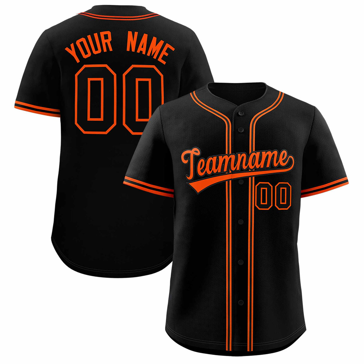 Custom Black Classic Style Authentic Baseball Jersey| KXKSHOP