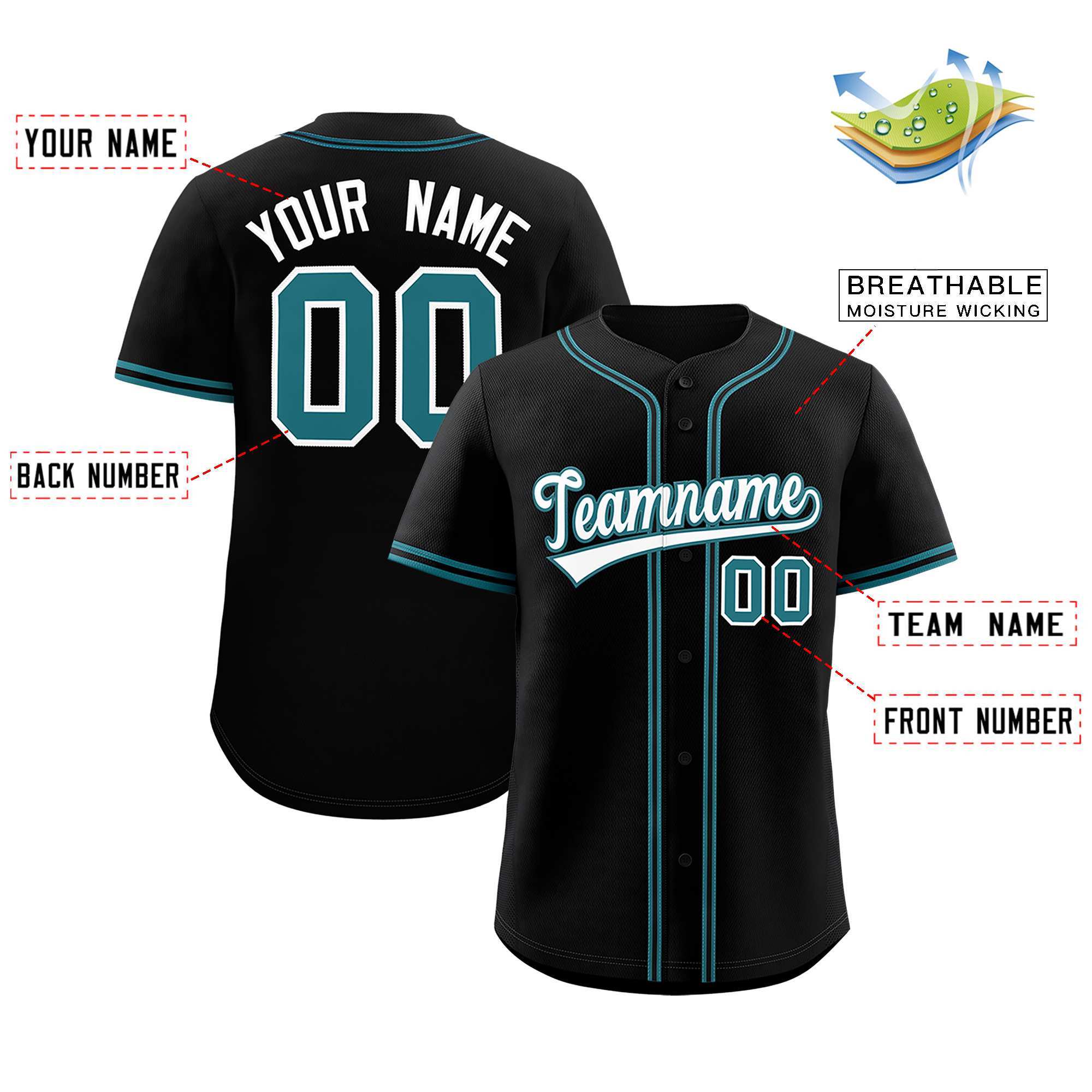 Custom Black Classic Style Authentic Baseball Jersey| KXKSHOP