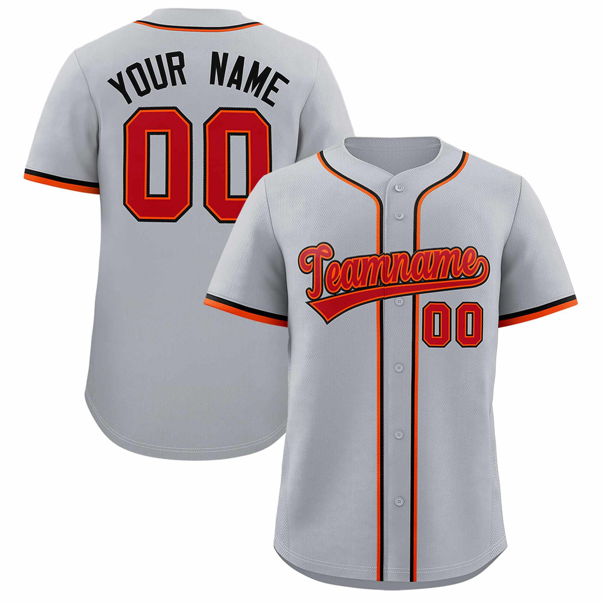 Custom Gray Classic Style Authentic Baseball Jersey| KXKSHOP