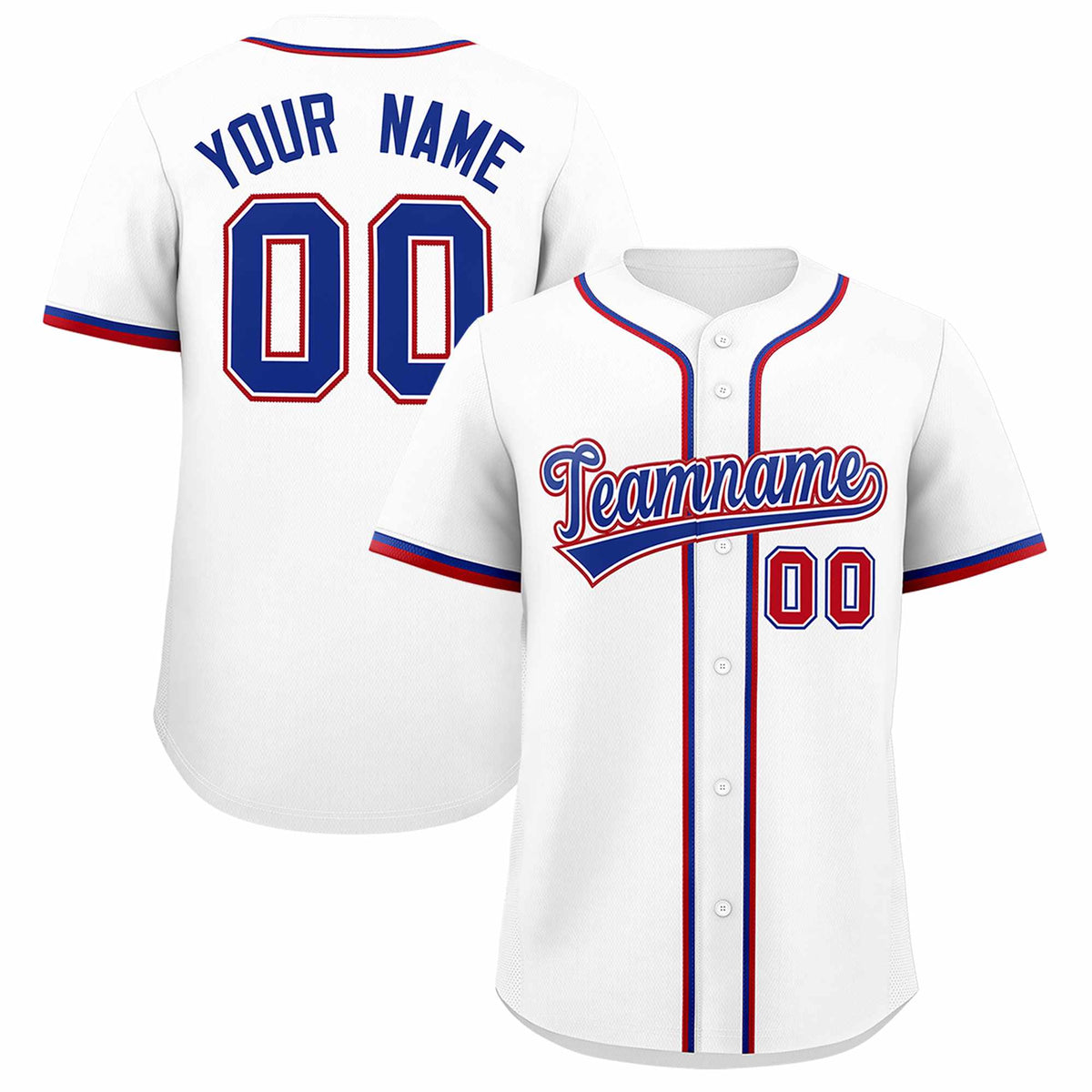 Custom White Classic Style Authentic Baseball Jersey| KXKSHOP