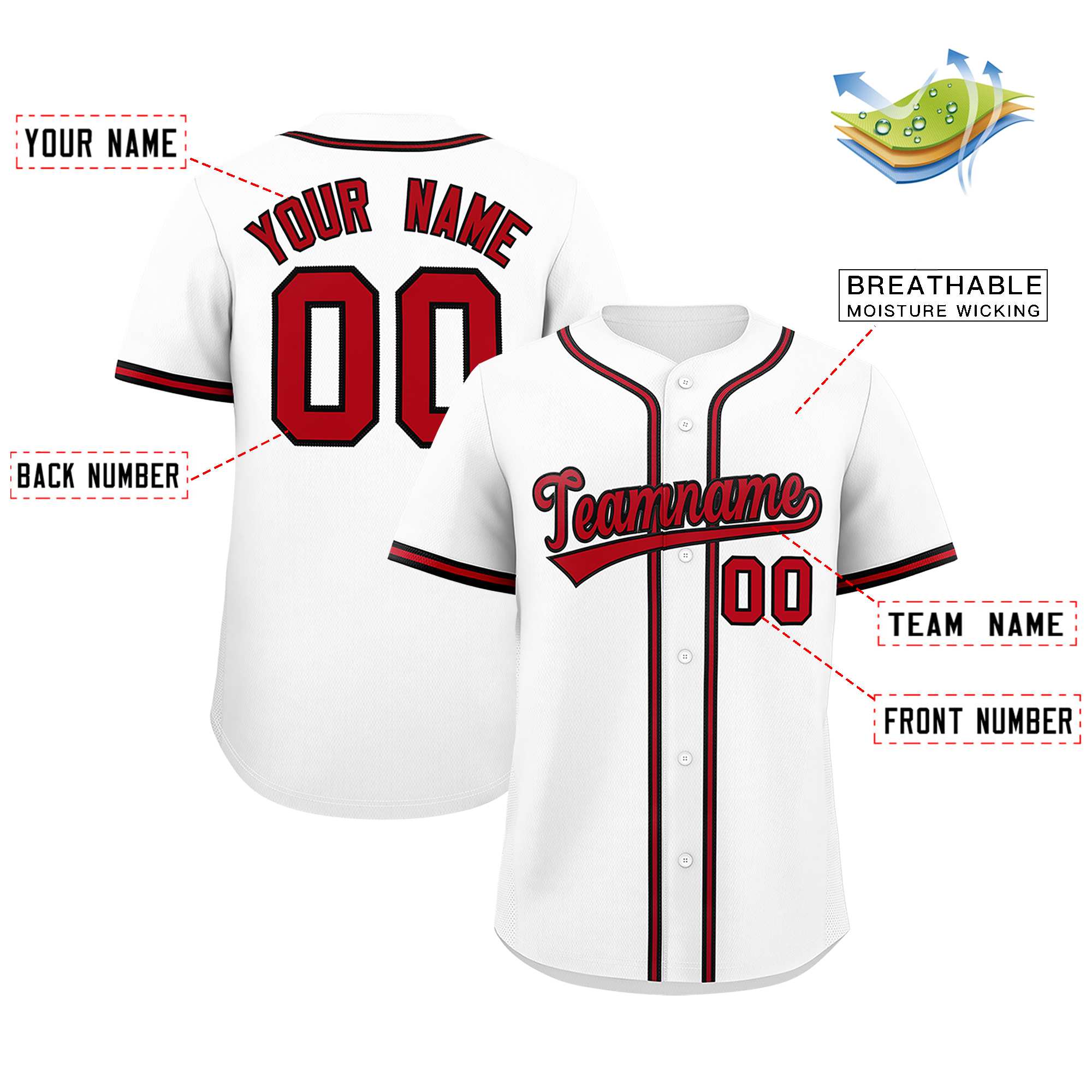 Custom White Classic Style Authentic Baseball Jersey| KXKSHOP