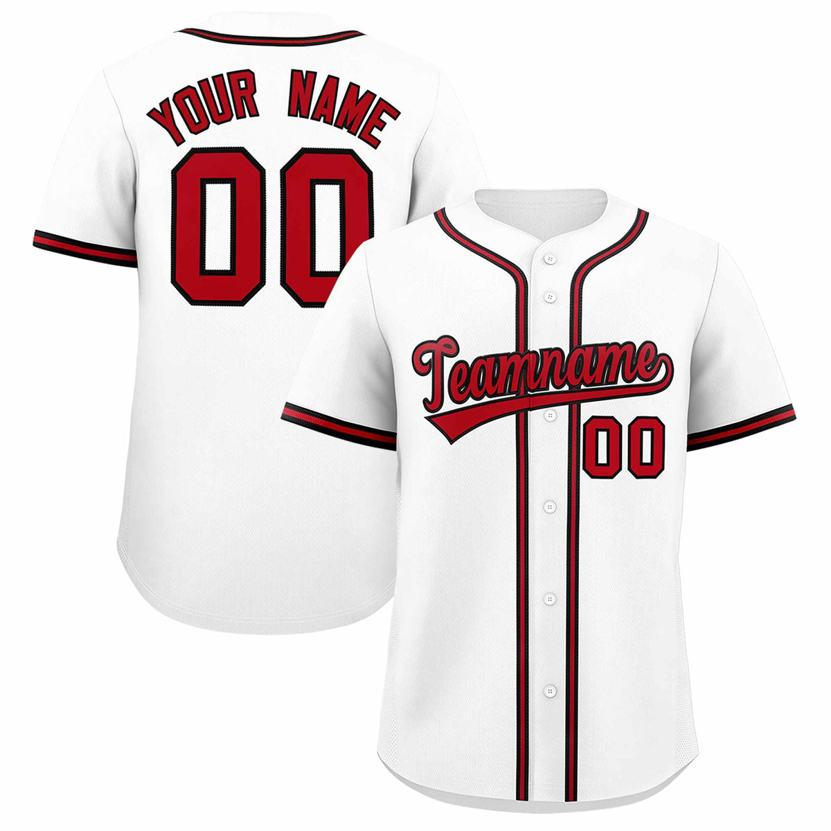 Custom White Classic Style Authentic Baseball Jersey| KXKSHOP