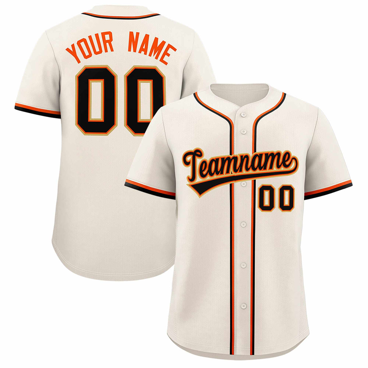 Custom Cream Classic Style Authentic Baseball Jersey| KXKSHOP